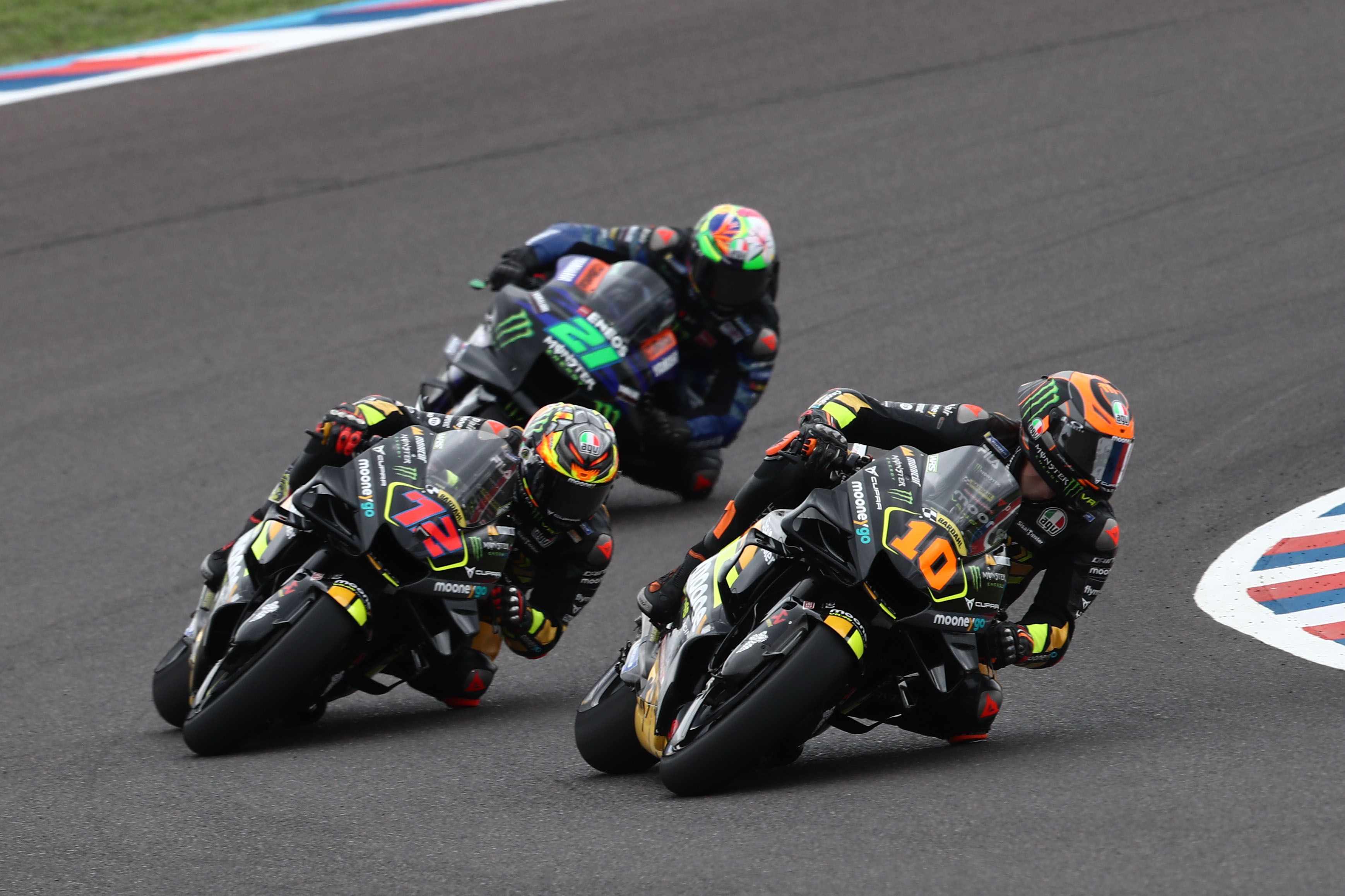 Luca Marini, Marco Bezzecchi y Franco Morbidelli, MotoGP Argentina 2023