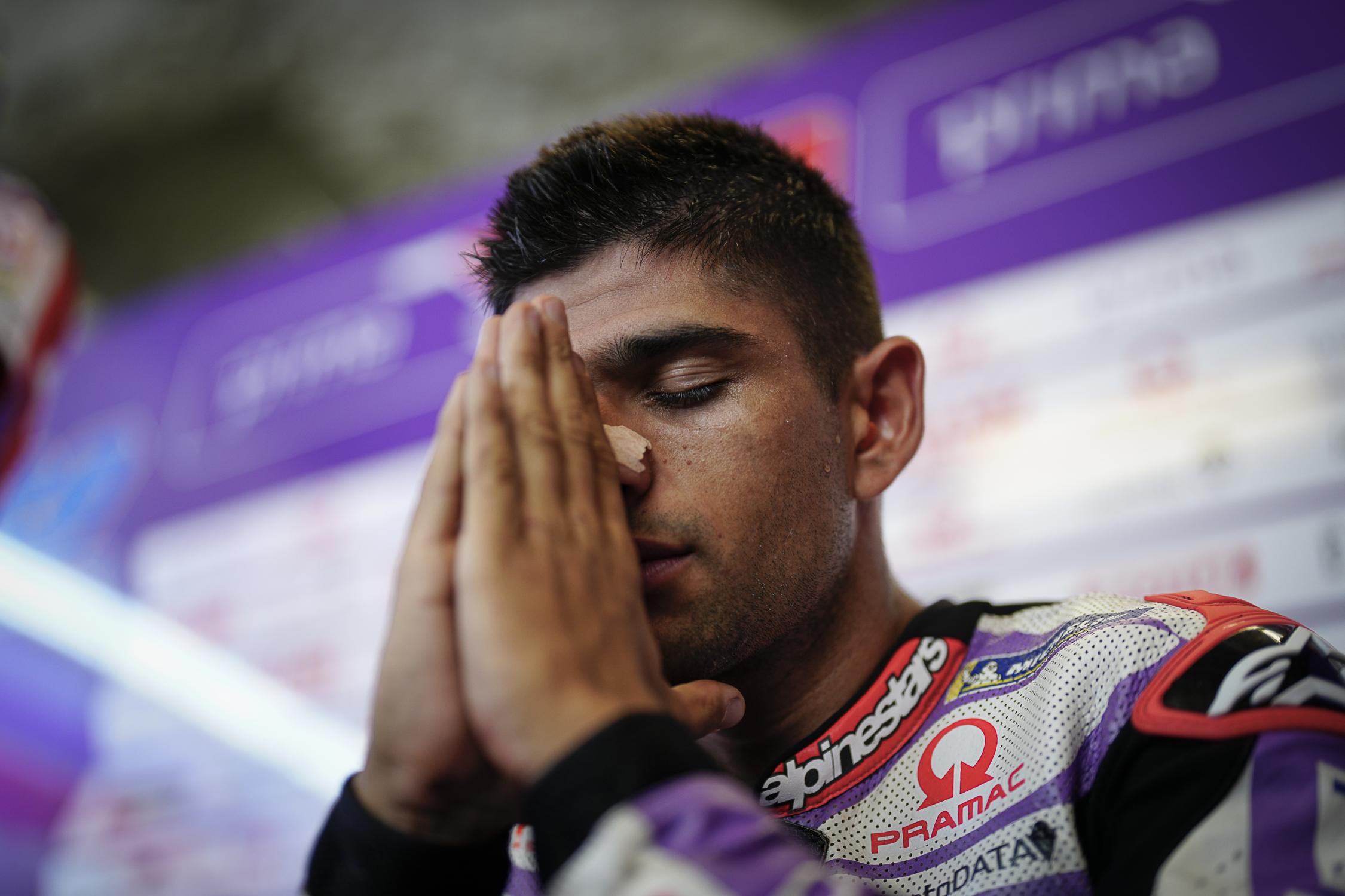 Duro fin de semana para Jorge Martín que llegó enfermo al circuito de Austin.