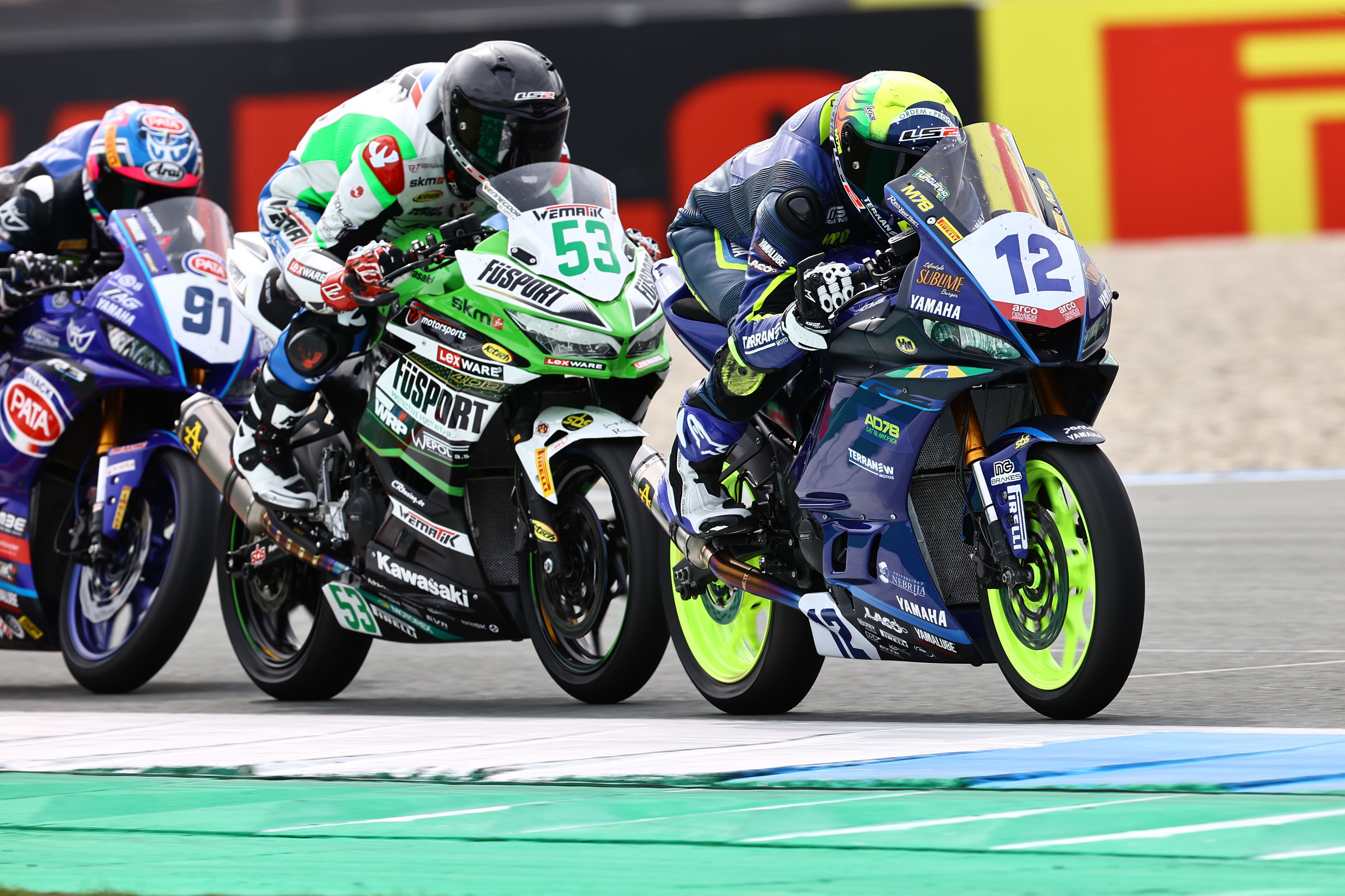 Humberto Maier, Petr Svoboda y Matteo Vannuci, SSP300 Assen 2023