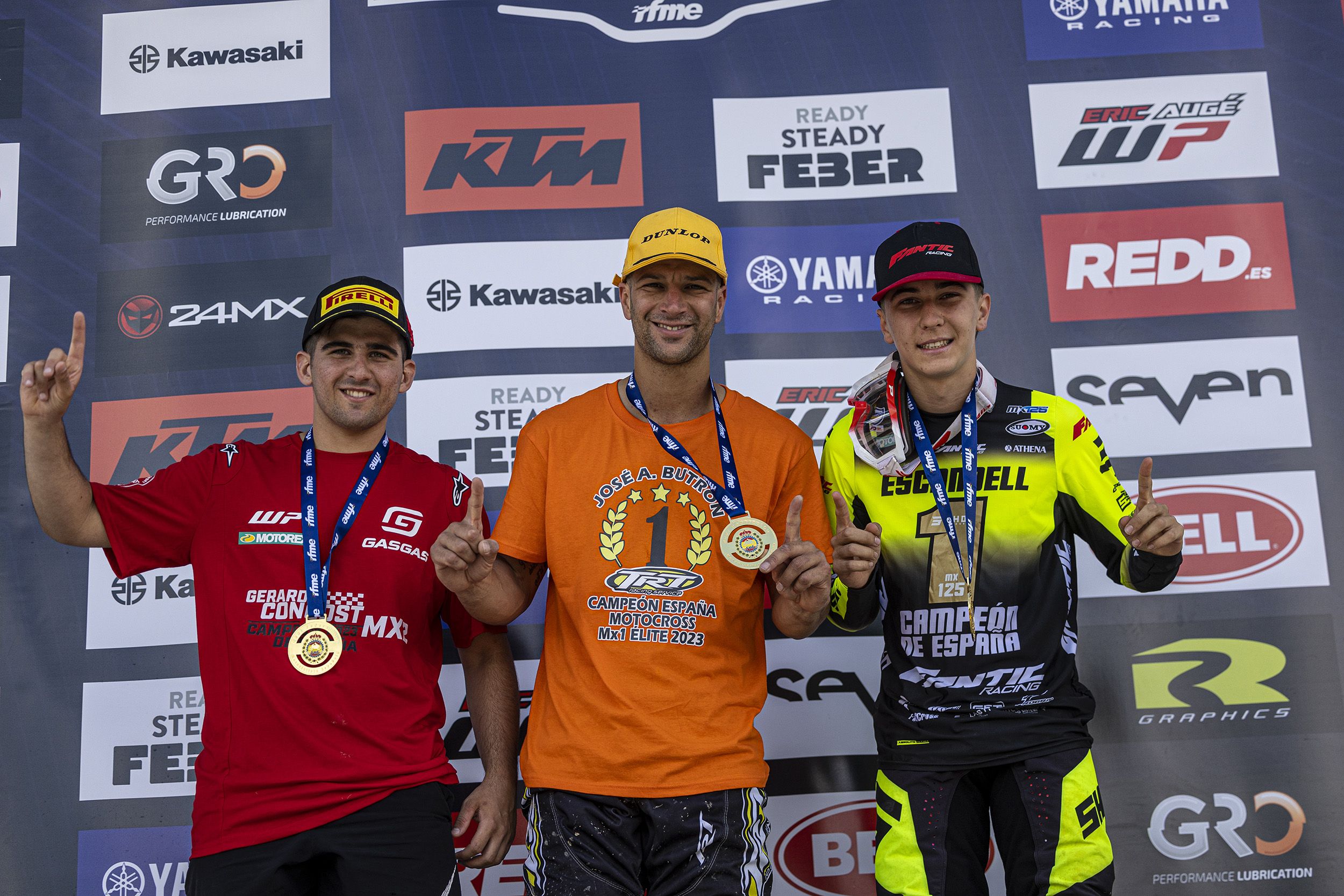 Butrón (MX1), Congost (MX2) y Escandell (MX125), campeones de España de Motocross 2023