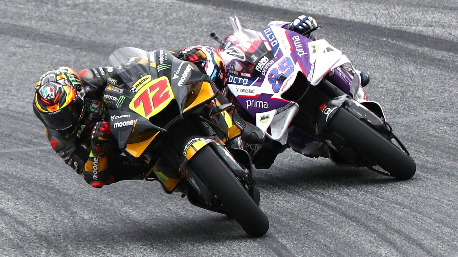 Marco Bezzecchi y Jorge Martín son dos de los nombres que más suenan en el mercado de MotoGP 2024