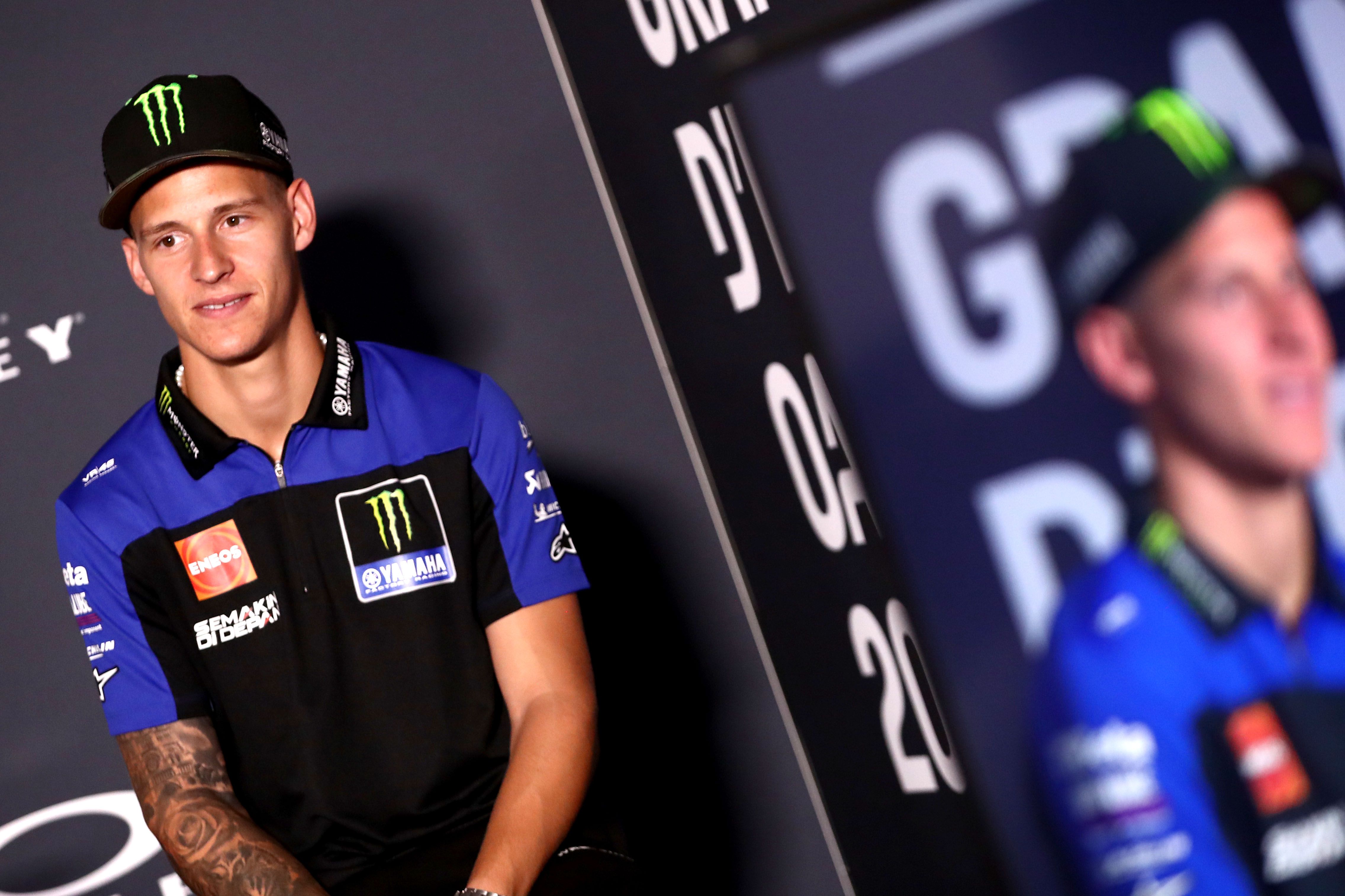 Fabio Quartararo durante la rueda de prensa del GP de italia.