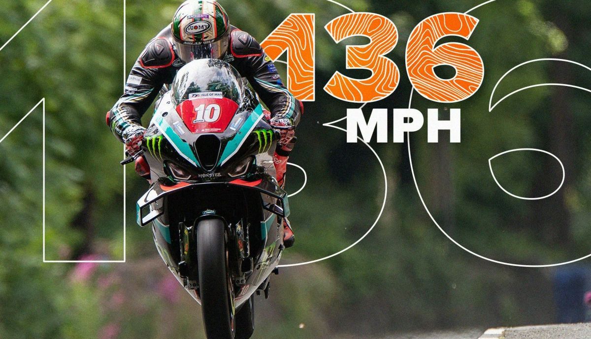 Peter Hickman batió su récord de vuelta en el TT rodando a más de 136 mph Peter Hickman batió su récord de vuelta en el TT rodando a más de 136 mph