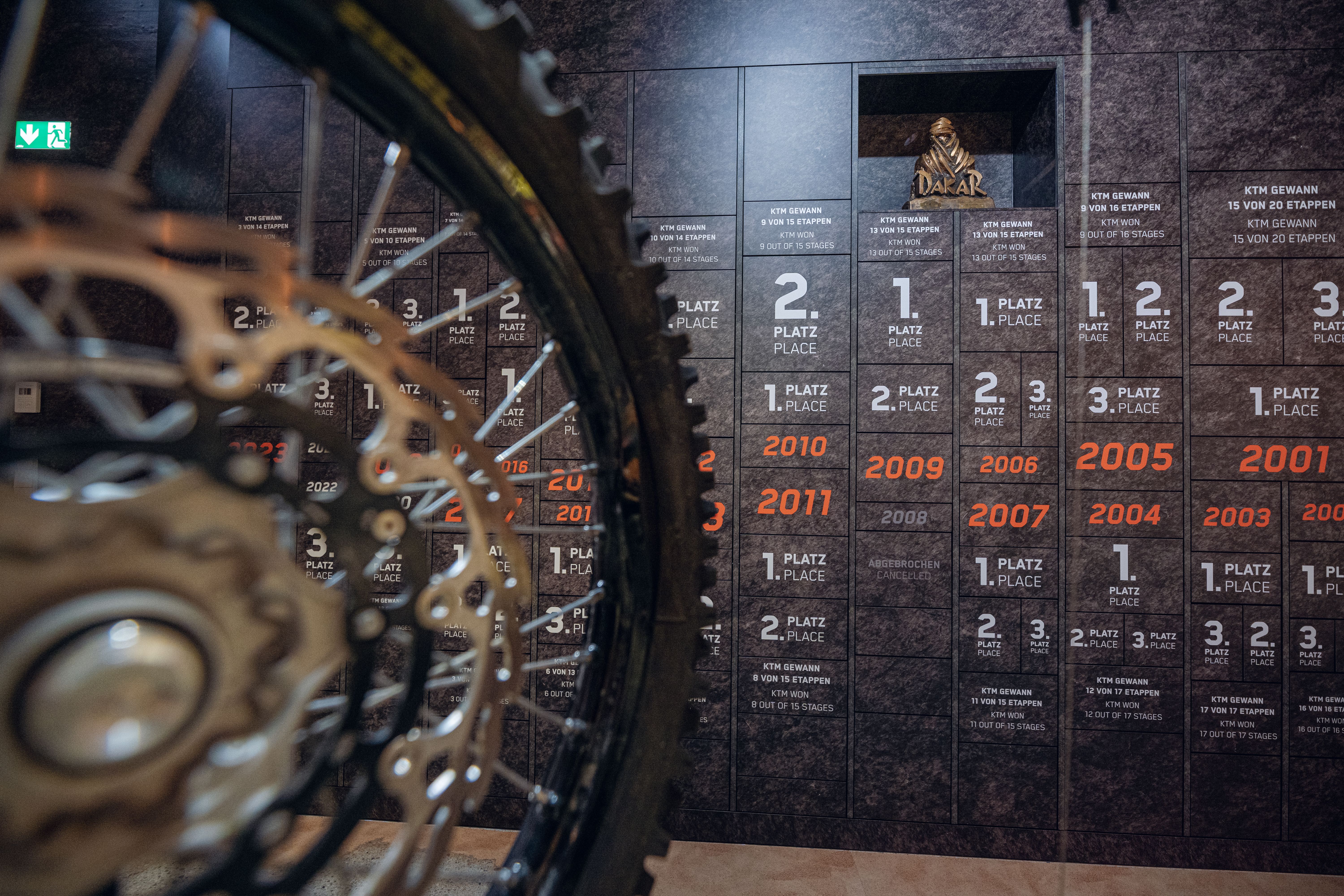 Fotos exposición Legends of the Dakar Museo KTM Motohall