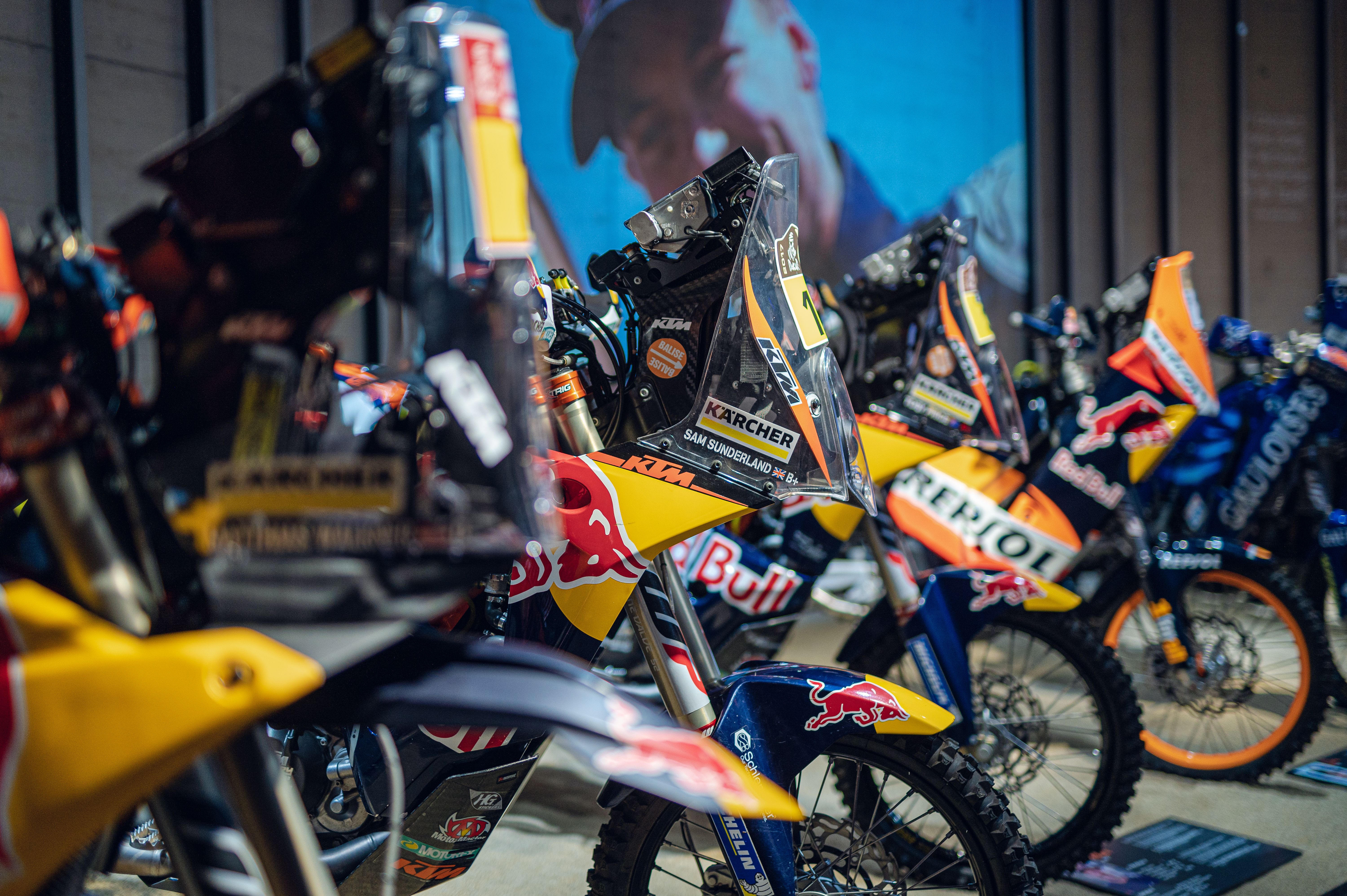 Fotos exposición Legends of the Dakar Museo KTM Motohall
