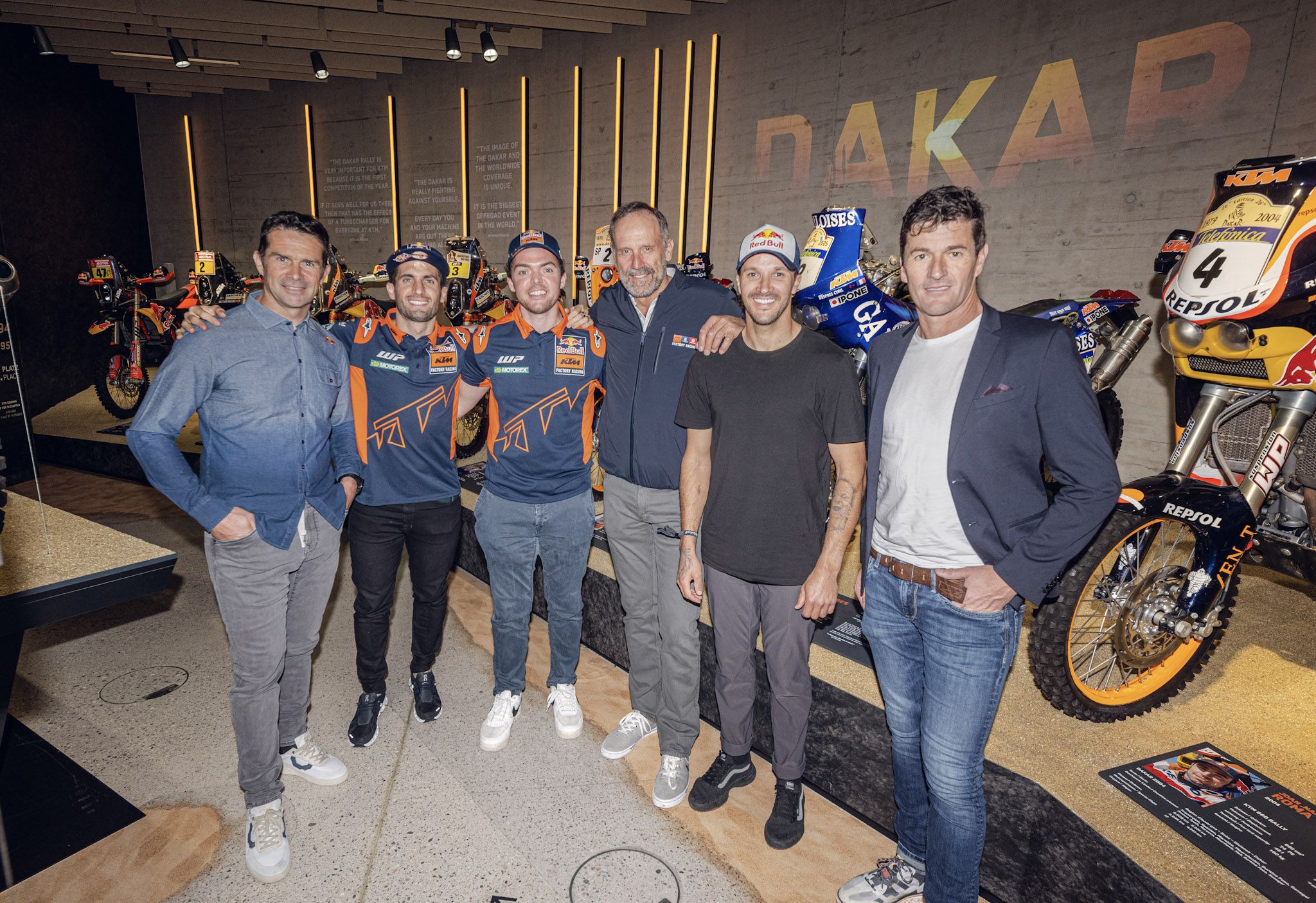 Fotos exposición Legends of the Dakar Museo KTM Motohall