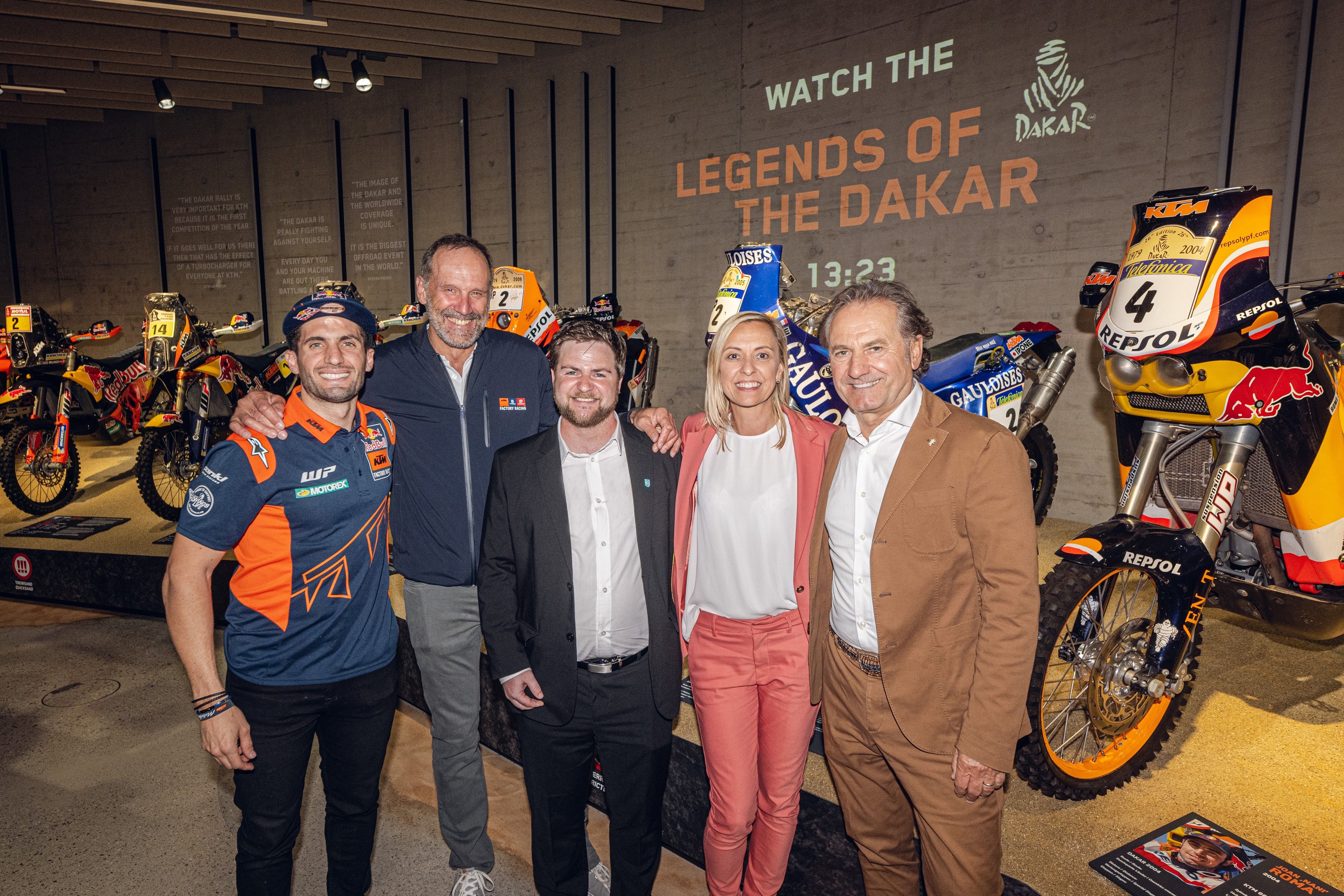 Fotos exposición Legends of the Dakar Museo KTM Motohall