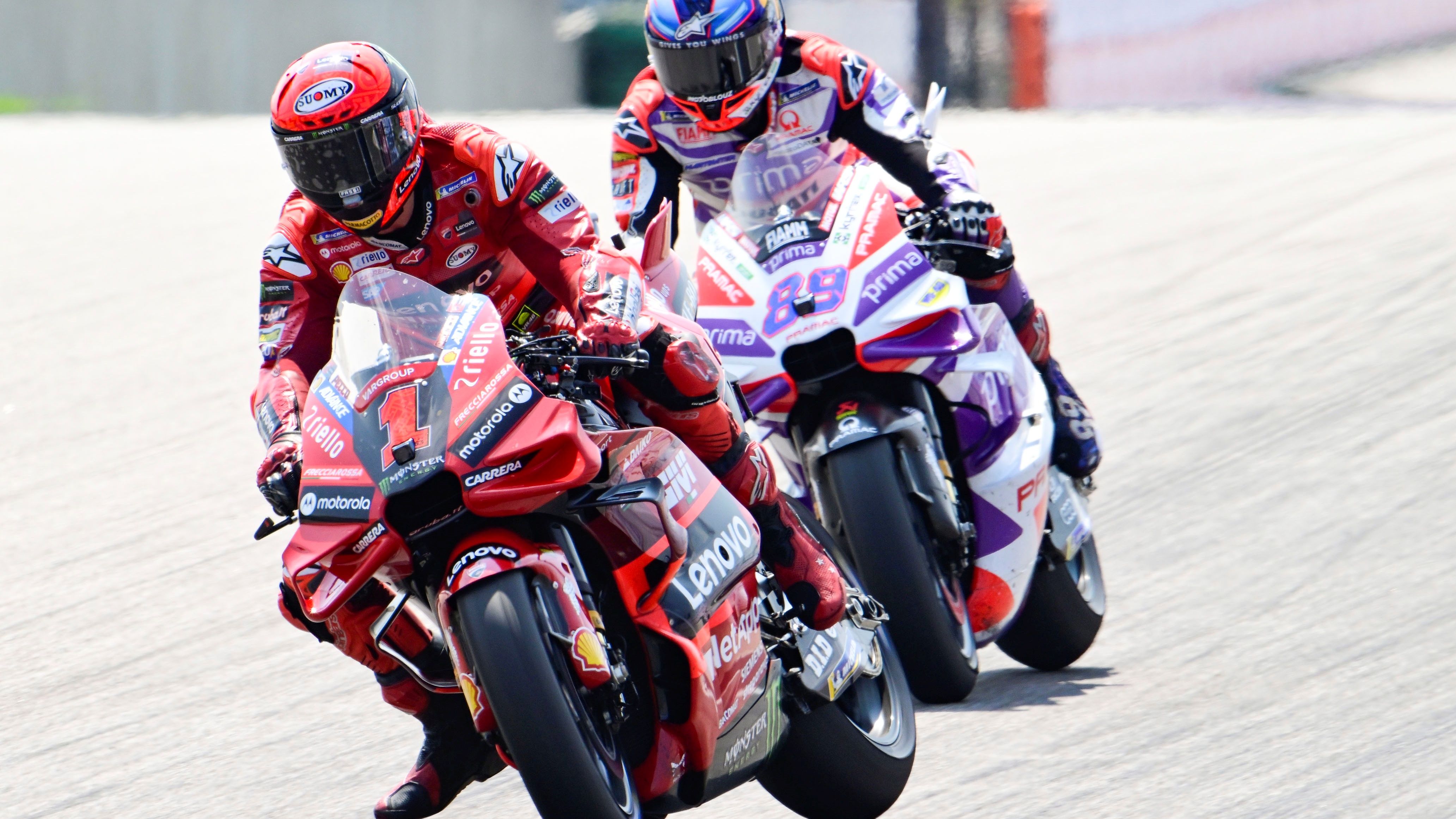 Pecco Bagnaia lidera la clasificacion de MotoGP 2023 ante Jorge Martín tras el GP de Alemania en Sachsenring