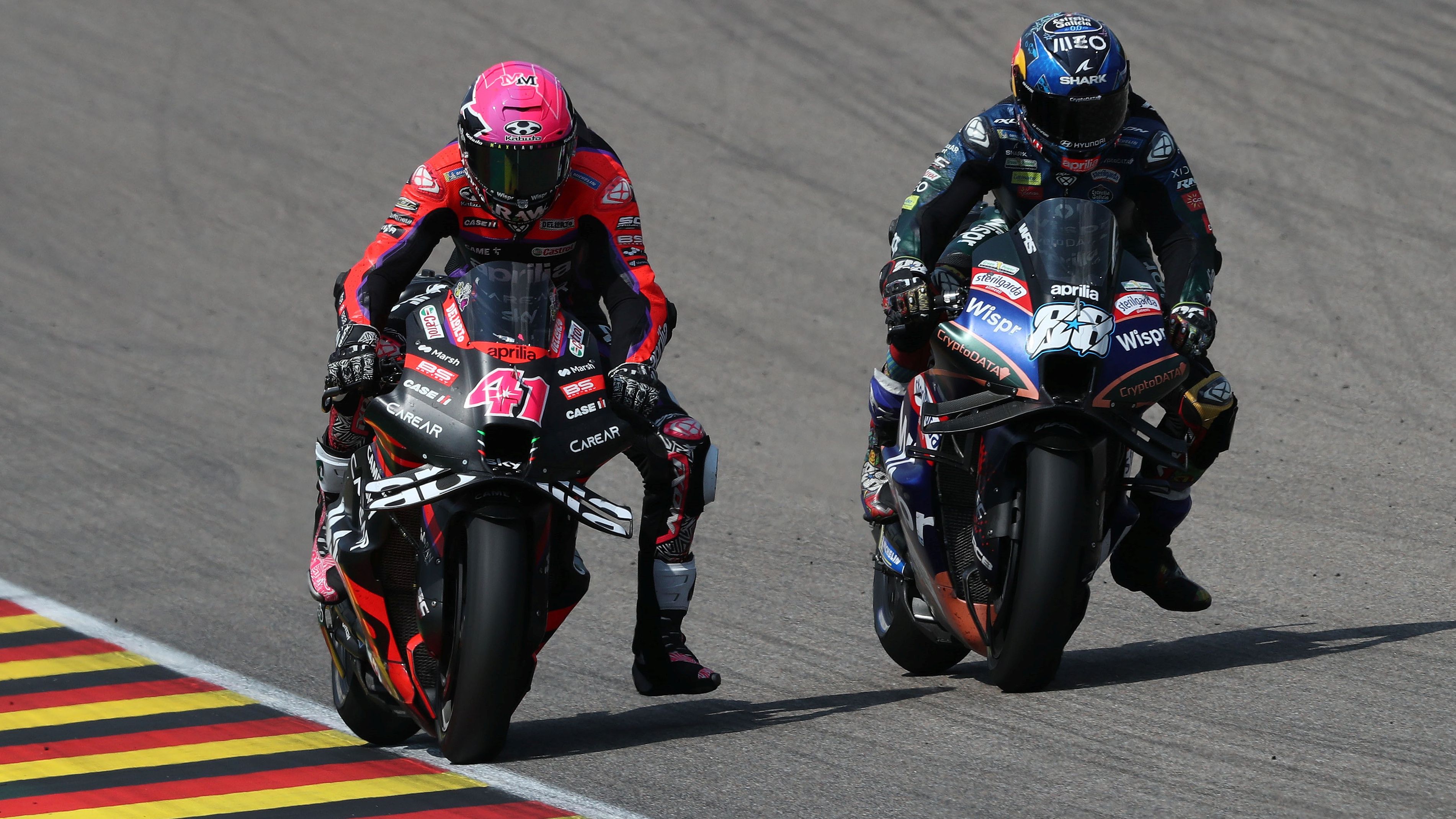 Miguel Oliveira supera a Aleix Espargaró, MotoGP Sachsenring 2023