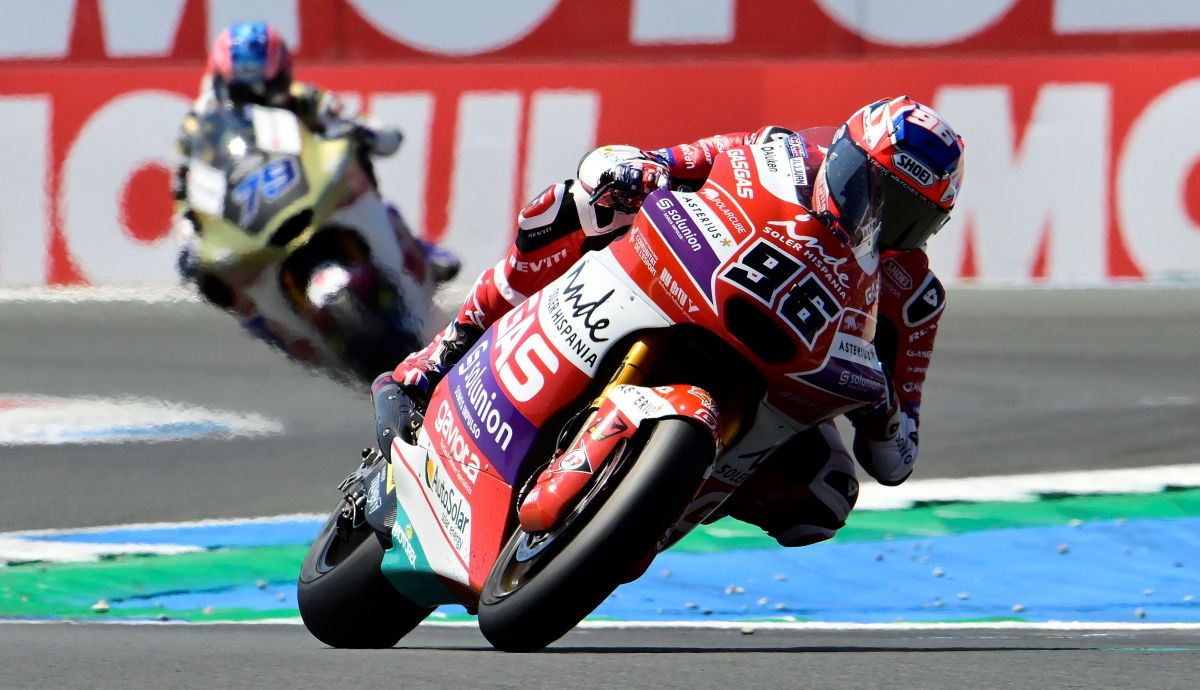 Jake Dixon se va de Ai Ogura rumbo al triunfo, Moto2 Assen 2023 Jake Dixon se va de Ai Ogura rumbo al triunfo, Moto2 Assen 2023