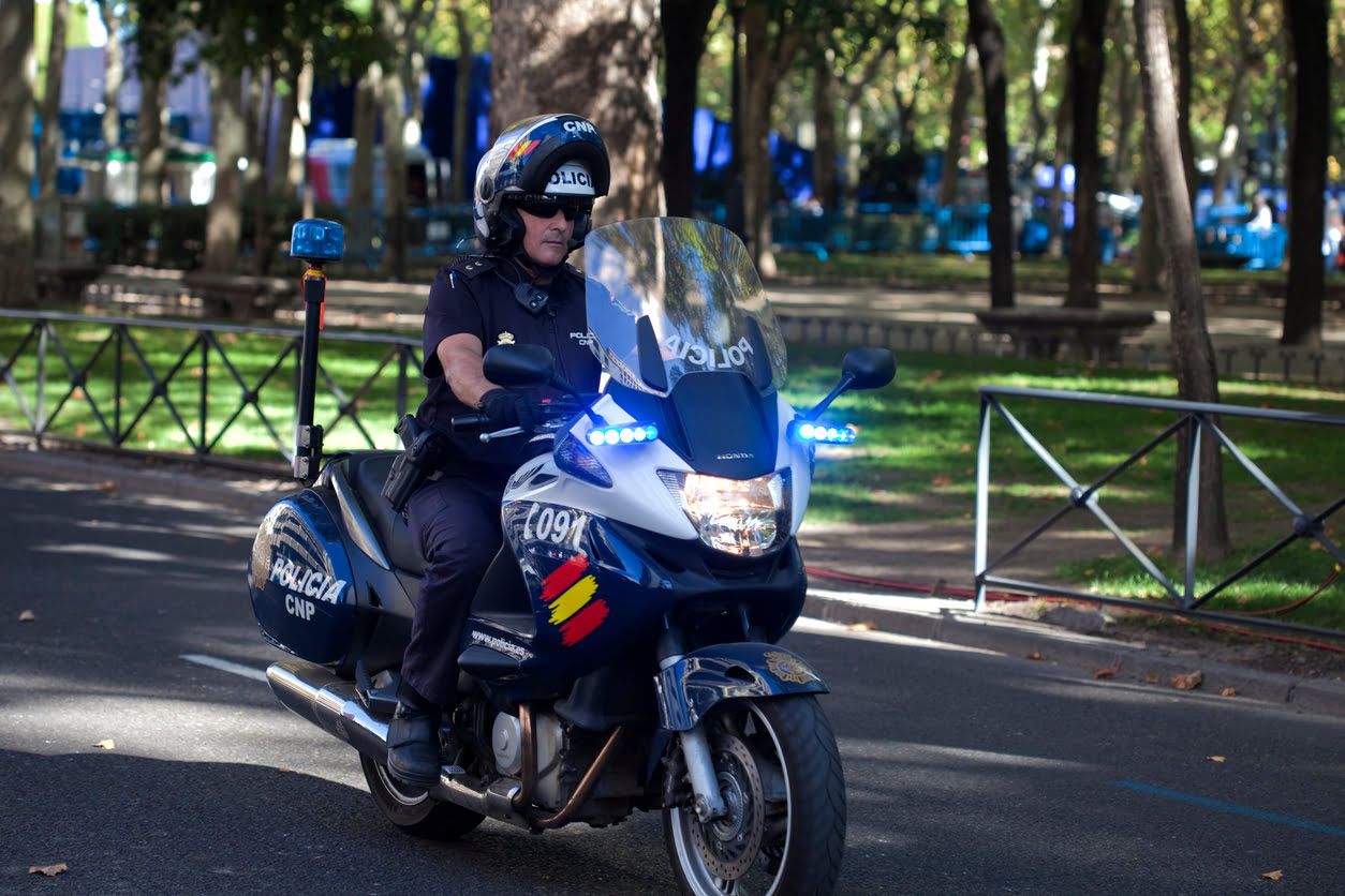 Las motos de la Policía Nacional