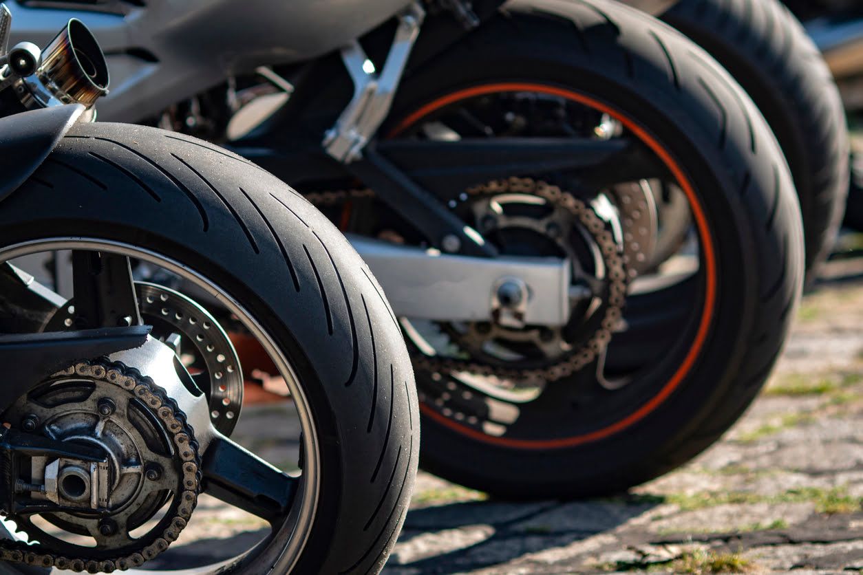 Rueda motriz de moto