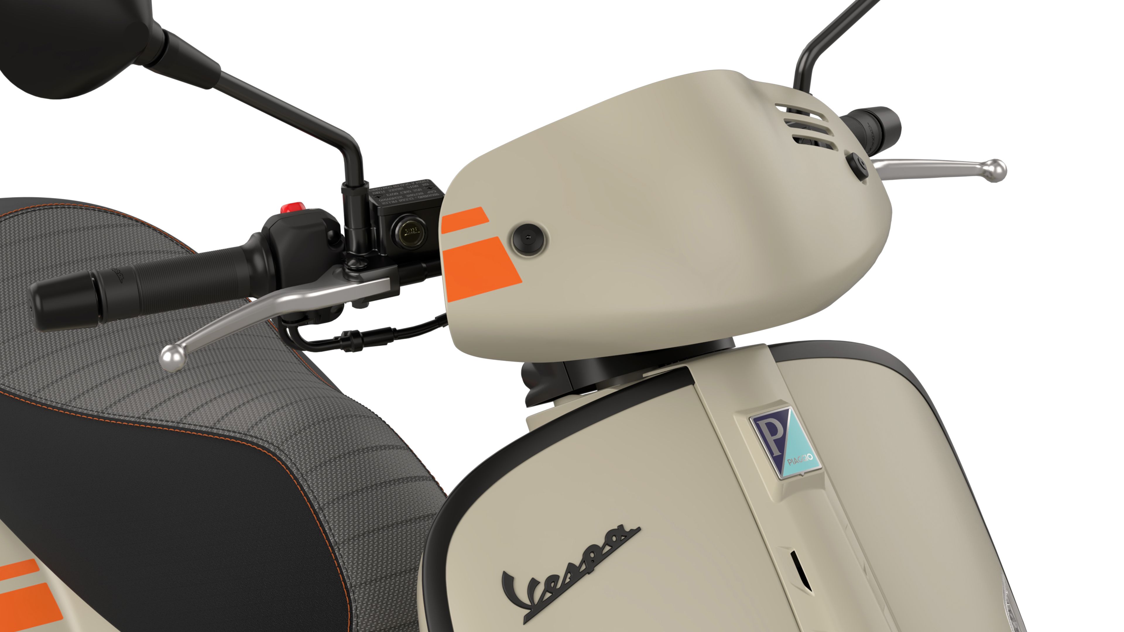 Vespa GTV 2023 beige detalles (1)