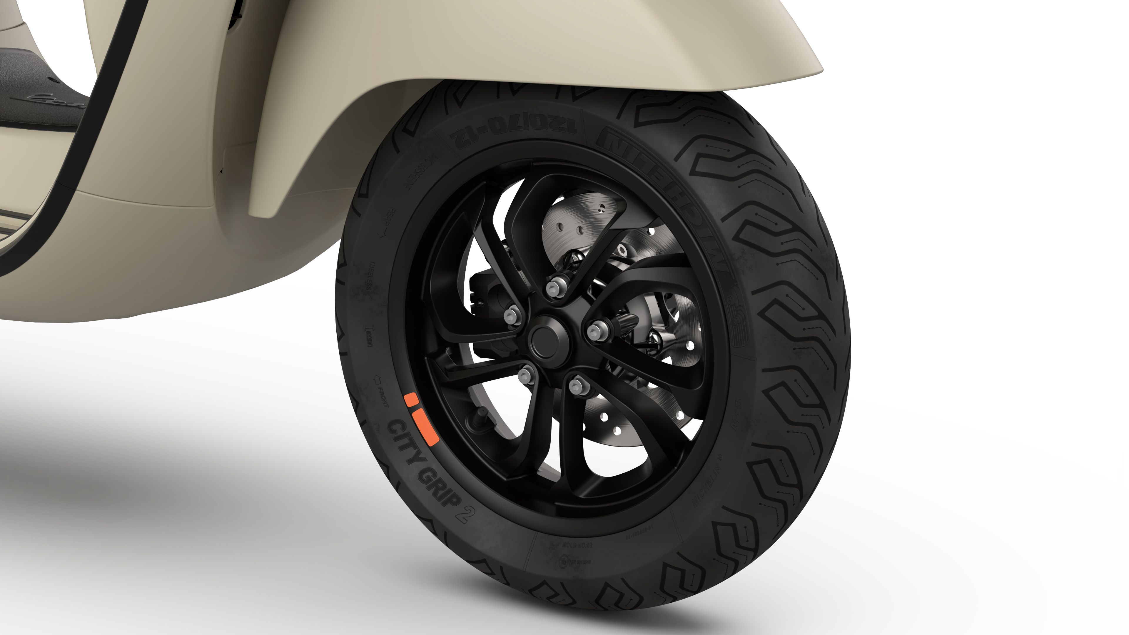 Vespa GTV 2023 beige detalles (4)