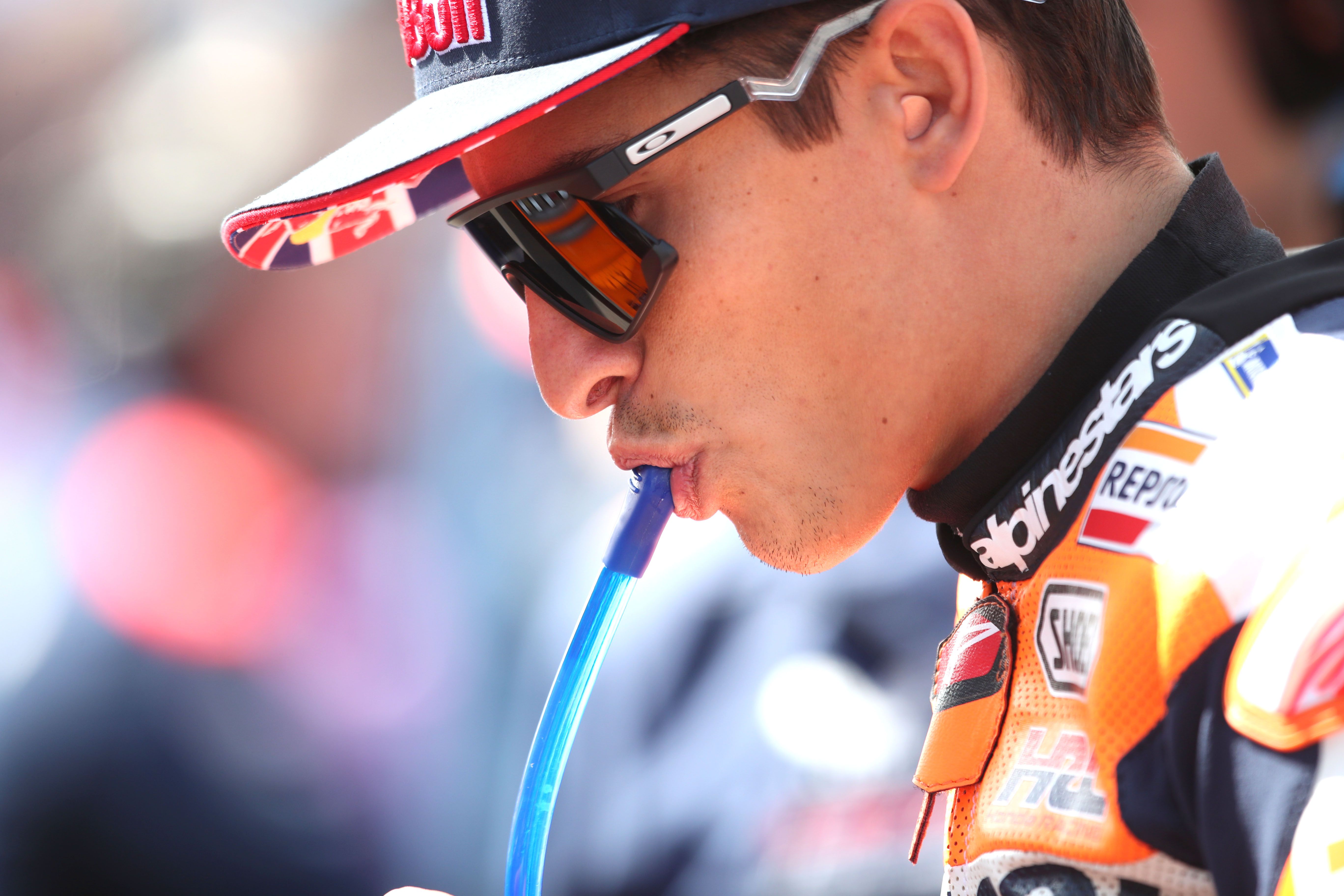 Marc Märquez en la parrilla de Silverstone.
