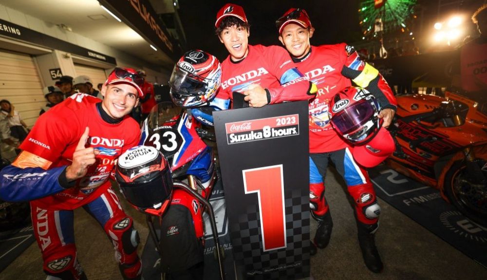 El Team HRC celebra su victorias en las 8 horas de Suzuka 2023 El Team HRC celebra su victorias en las 8 horas de Suzuka 2023
