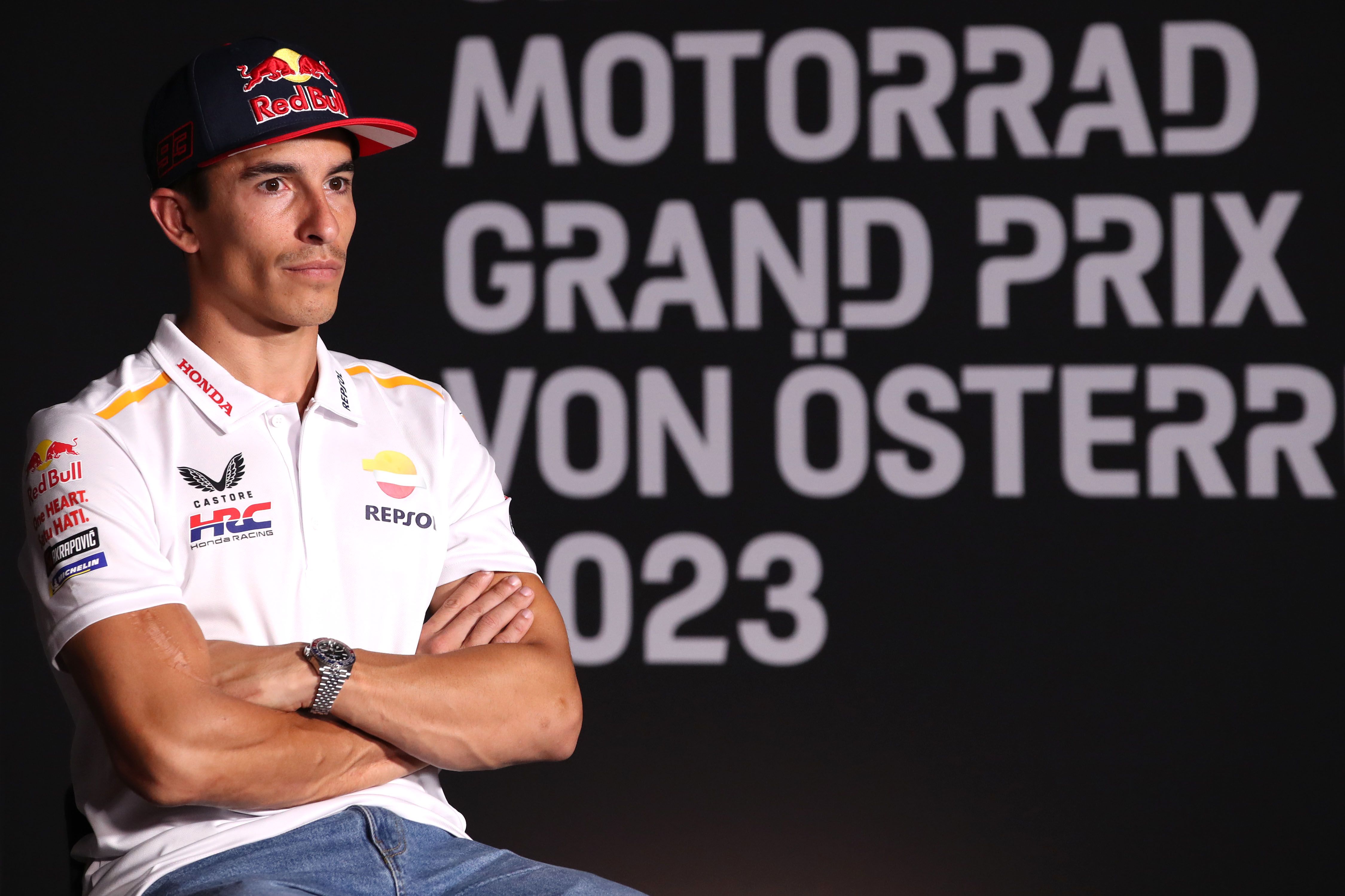 Marc Márquez durante la rueda de prensa del GP de Austria.