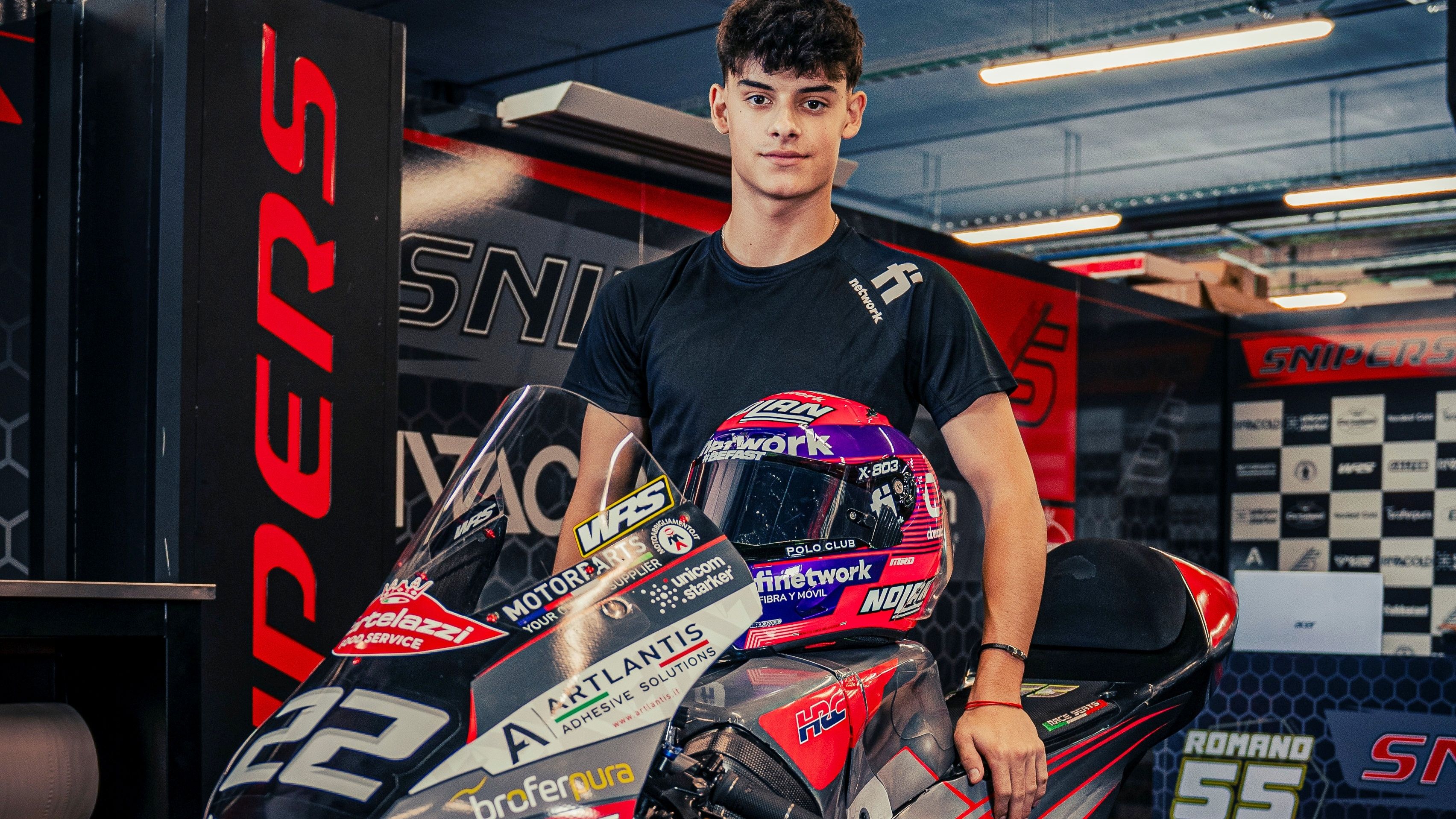 David Almansa dará el salto al Mundial de Moto3 con la Honda del Snipers