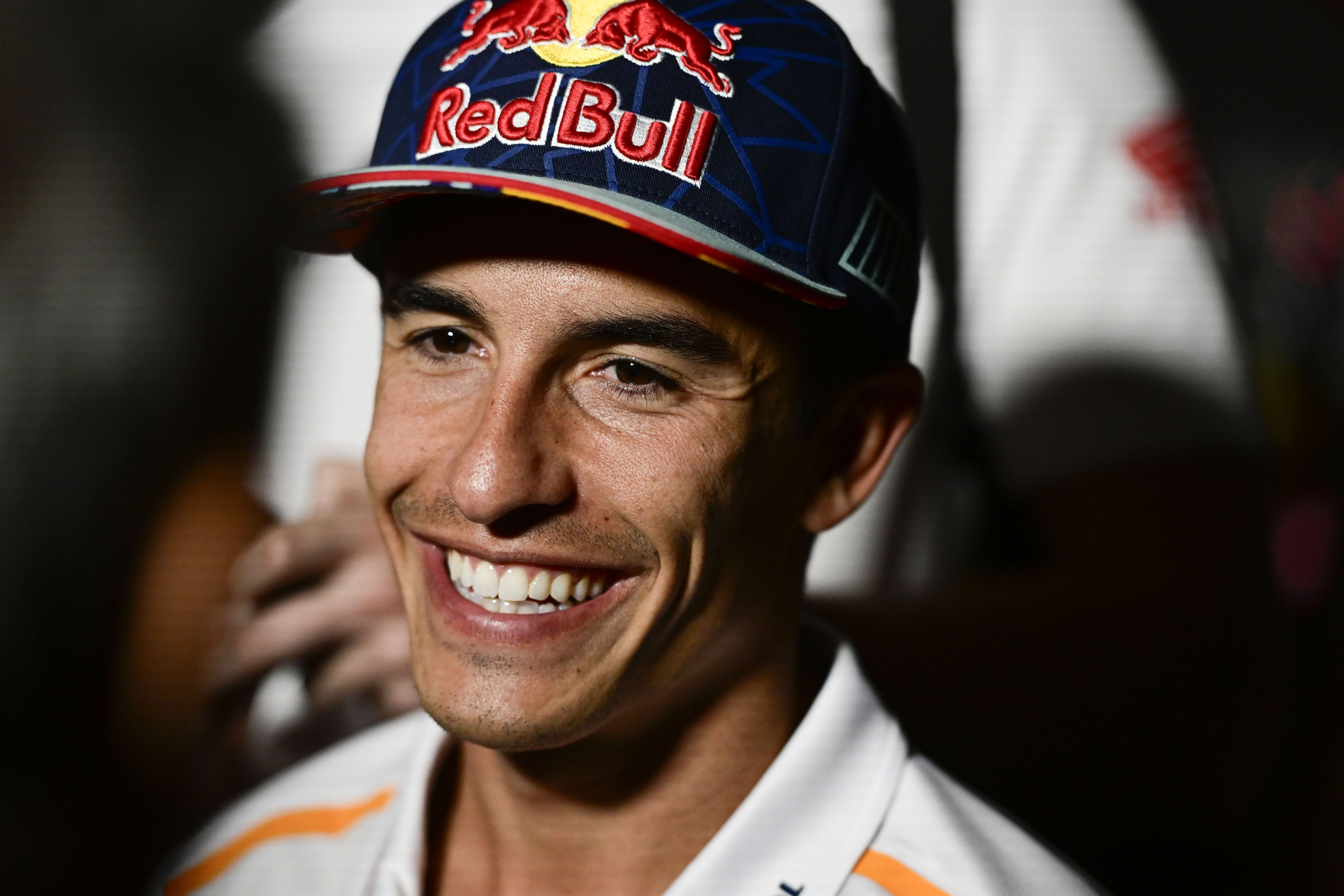 Marc Márquez se toma con humor sus opciones de podio en el GP de Cataluña.