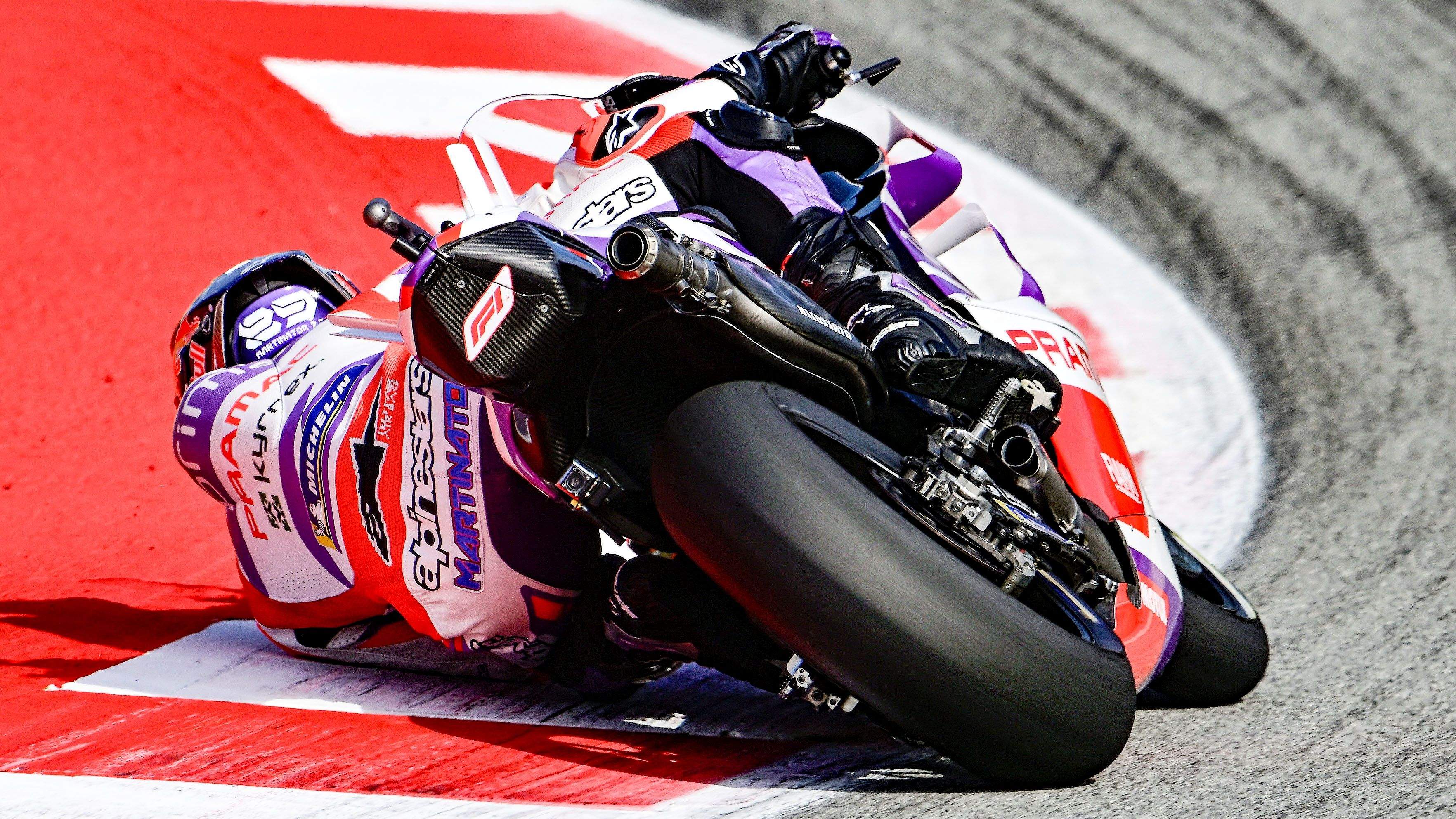 Tumbada espectacular de Jorge Martín, MotoGP Catalunya 2023