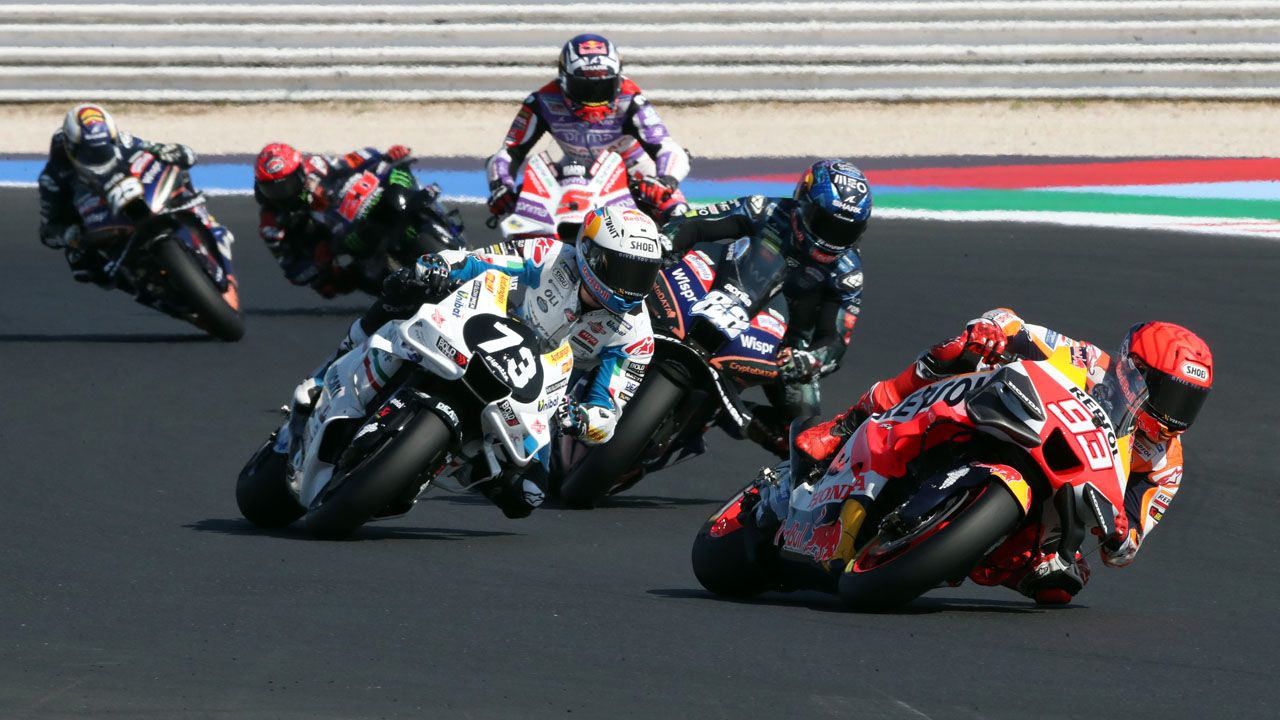 Marc Márquez ha terminado décimos y se ha quedado al borde de puntuar en el sprint.