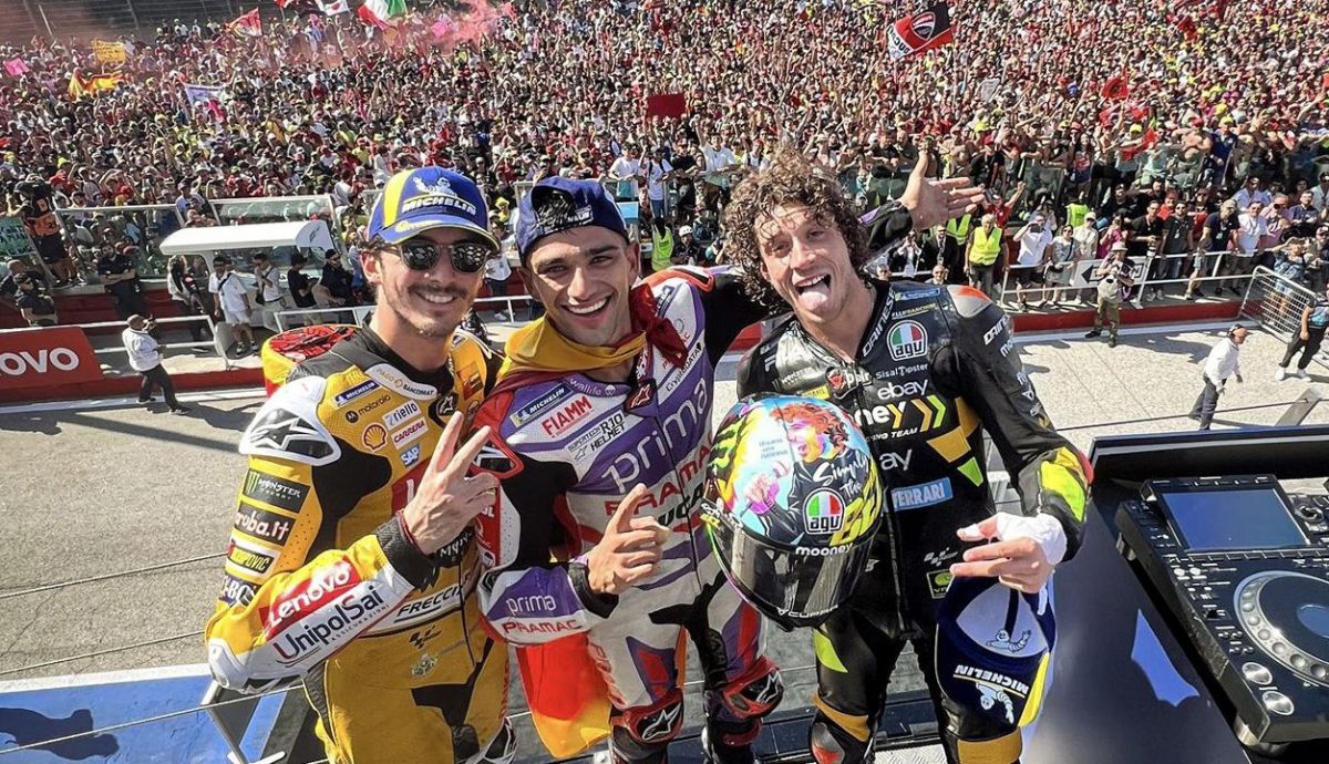 podio motogp carrera misano