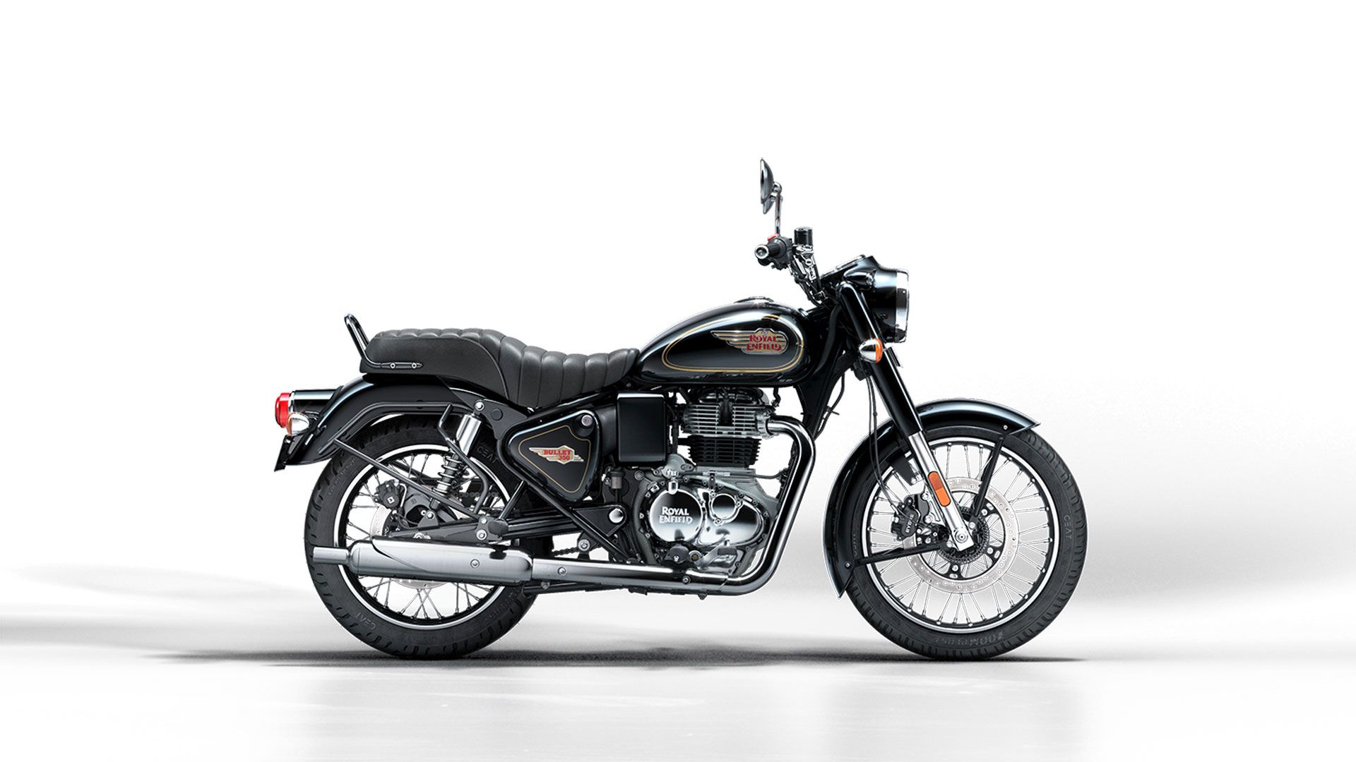 Royal Enfield Bullet 350 2023 Black Estudio (2)
