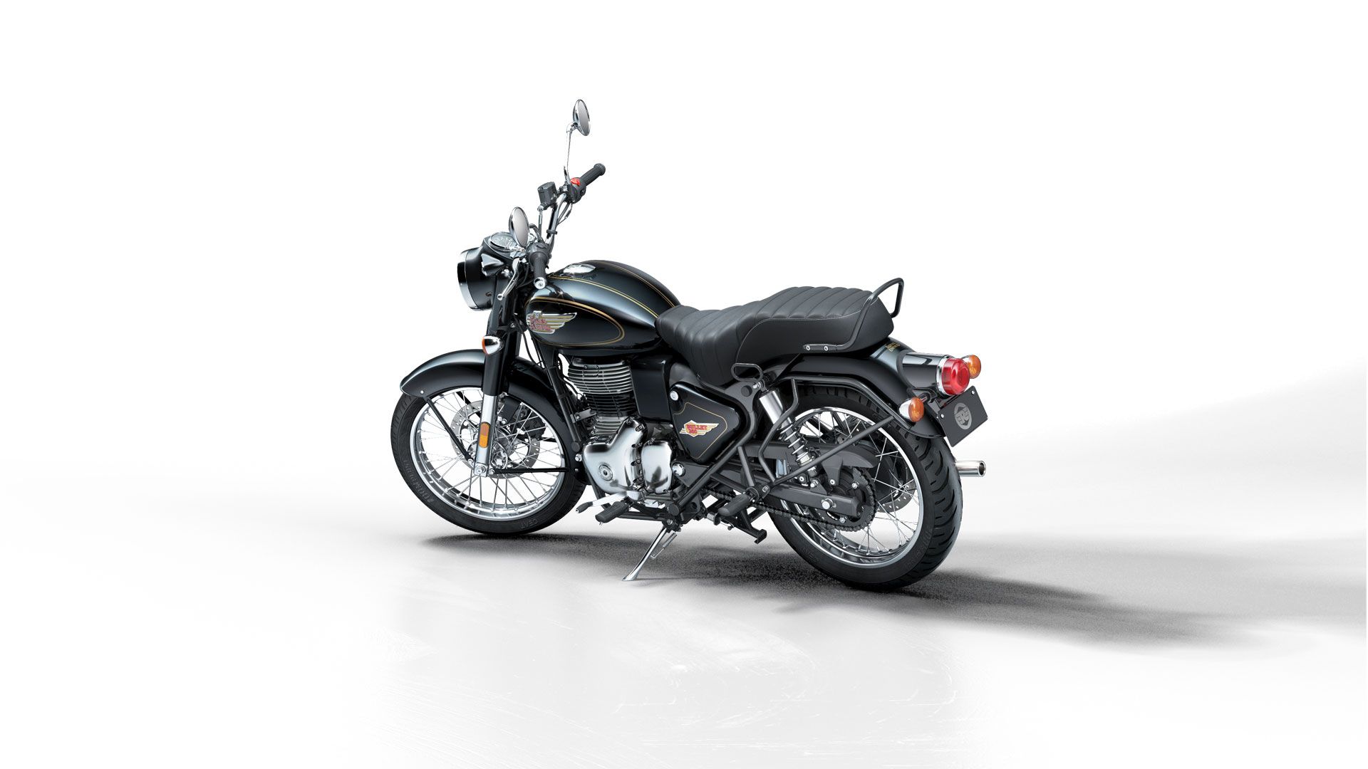 Royal Enfield Bullet 350 2023 Black Estudio (7)