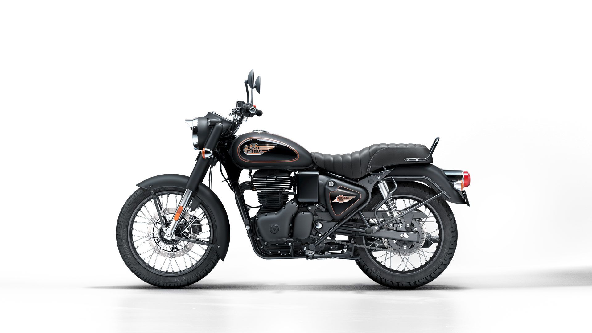 Royal Enfield Bullet 350 2023 Black Gold Estudio (2)