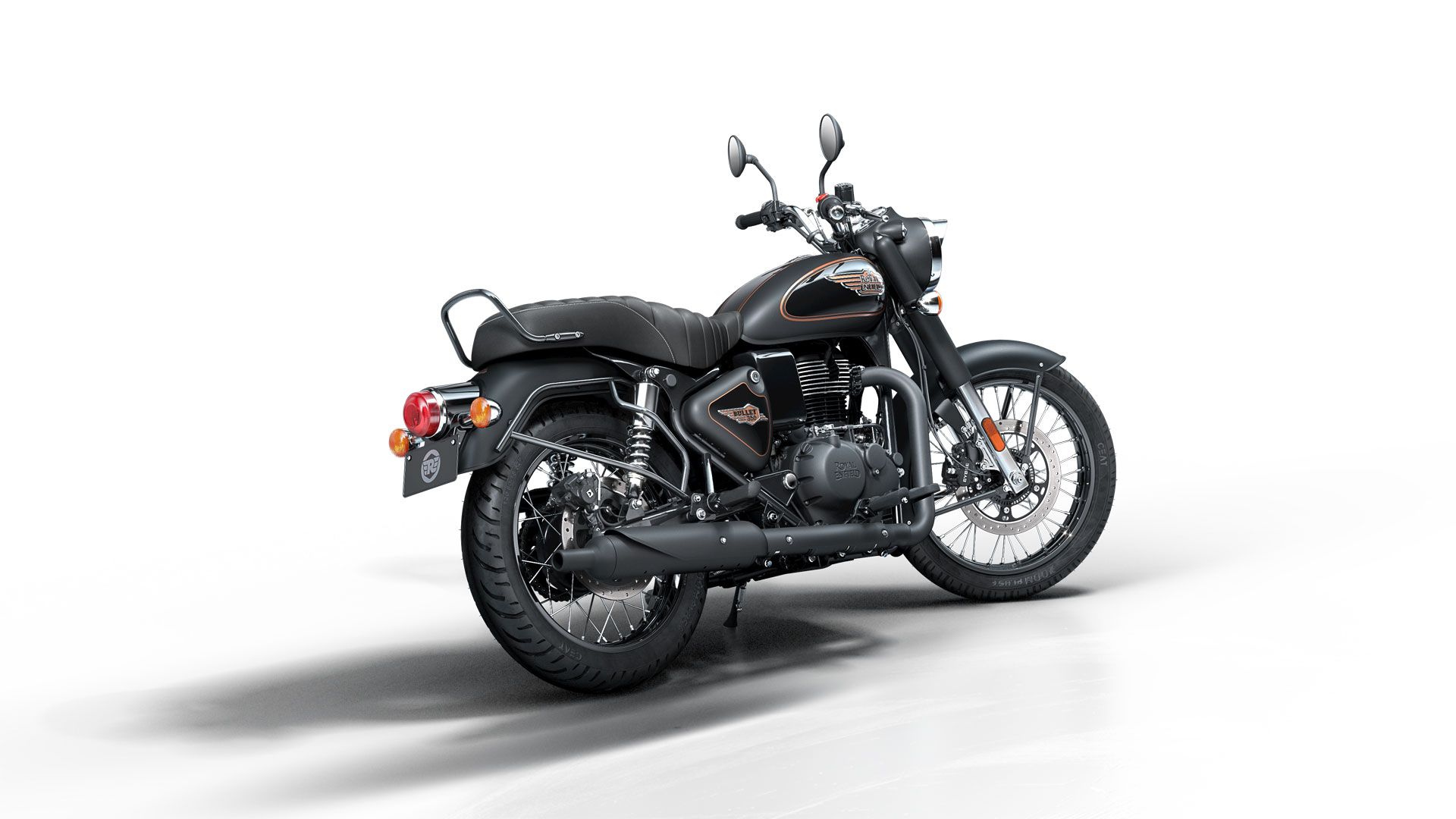 Royal Enfield Bullet 350 2023 Black Gold Estudio (4)