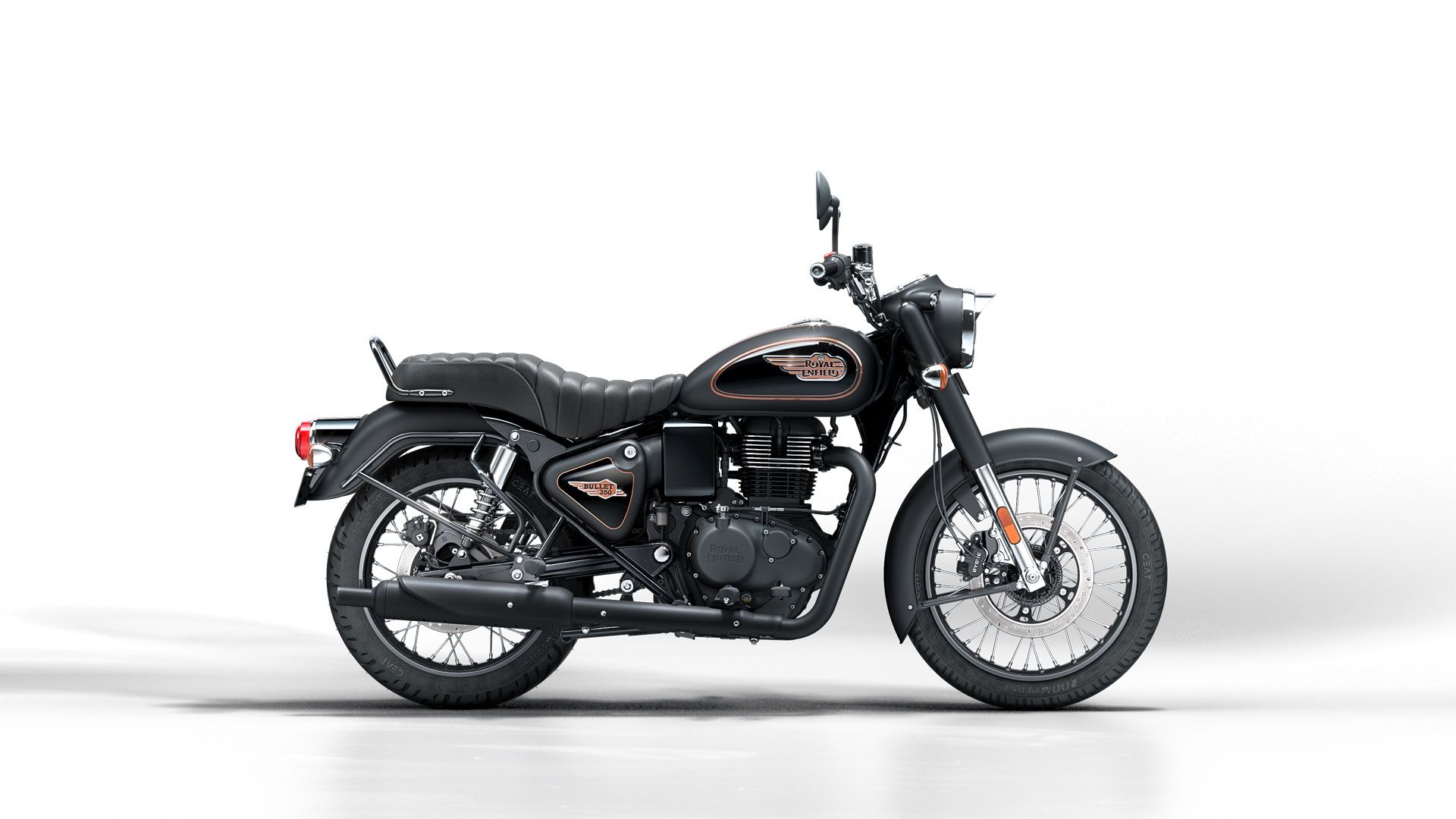 Royal Enfield Bullet 350 2023 Black Gold Estudio (9)