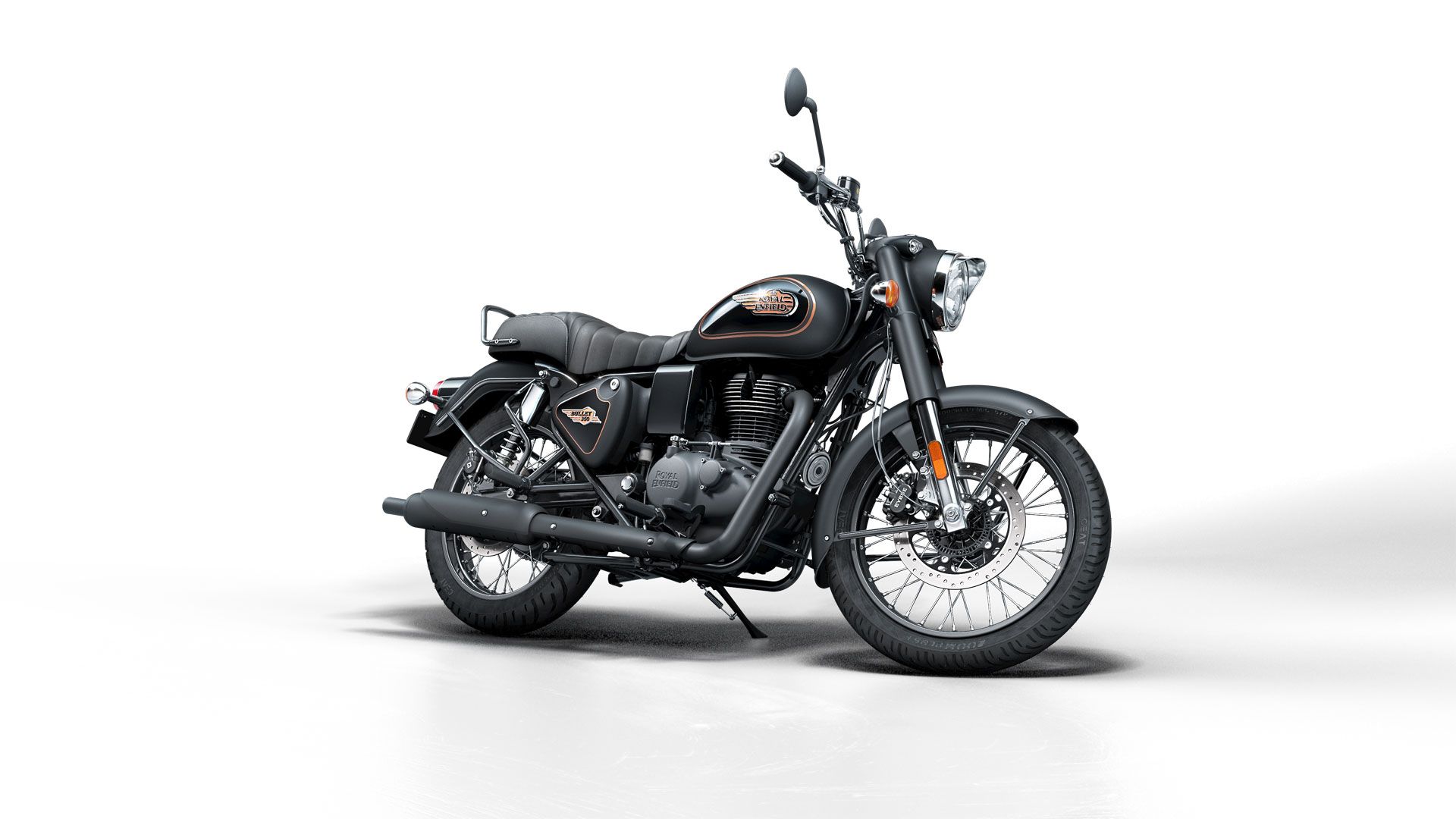 Royal Enfield Bullet 350 2023 Black Gold Estudio (10)