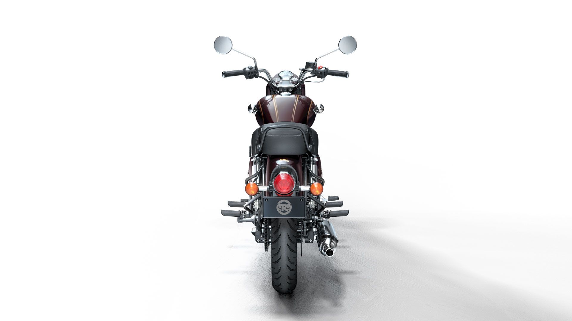 Royal Enfield Bullet 350 2023 Maroon Estudio (1)