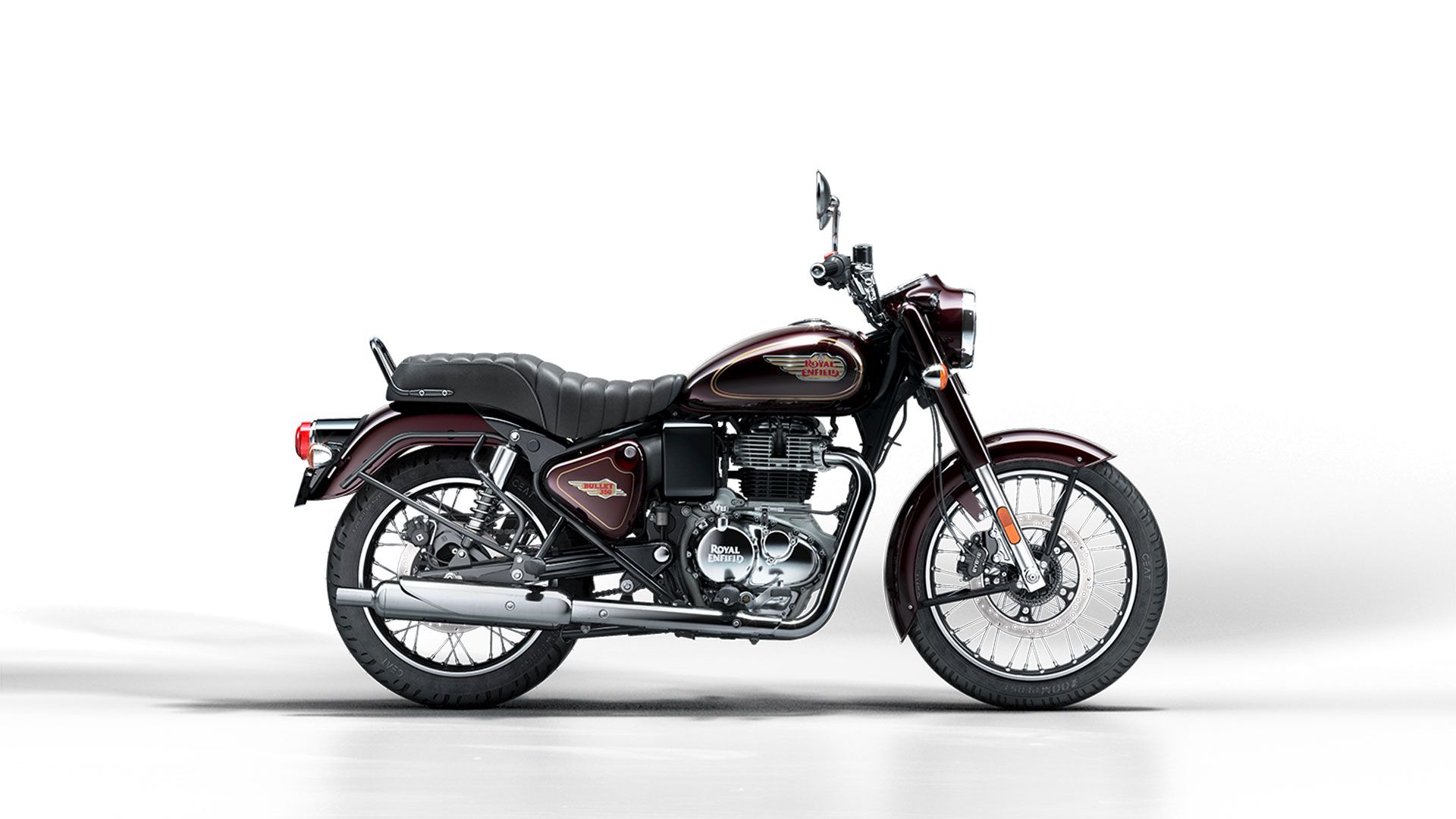 Royal Enfield Bullet 350 2023 Maroon Estudio (3)