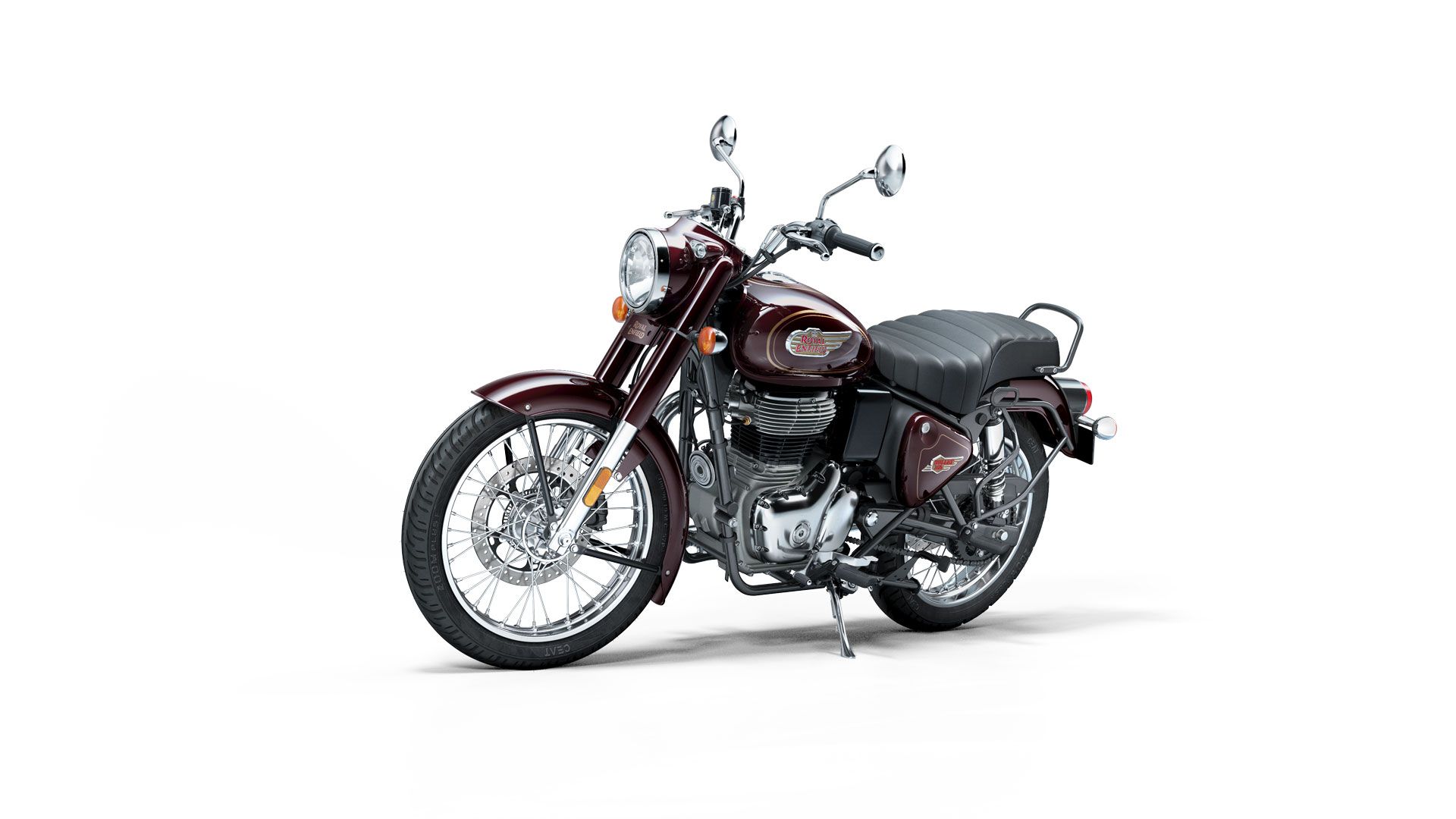 Royal Enfield Bullet 350 2023 Maroon Estudio (4)