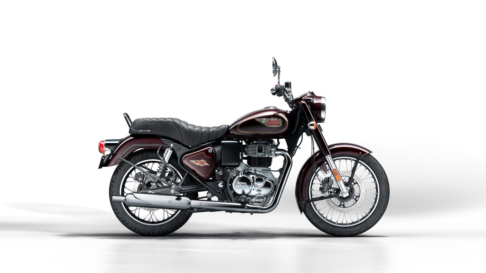 Royal Enfield Bullet 350 2023 Maroon Estudio (5)