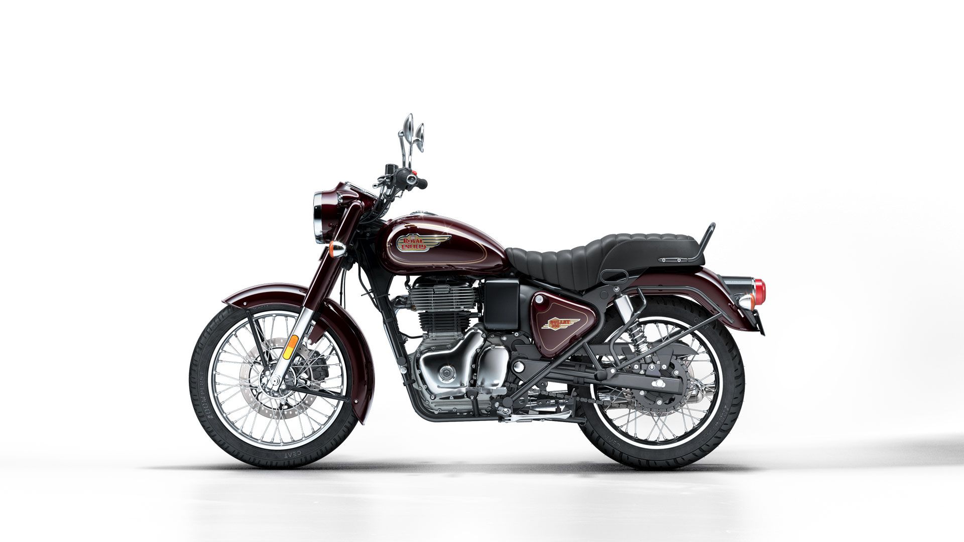 Royal Enfield Bullet 350 2023 Maroon Estudio (8)