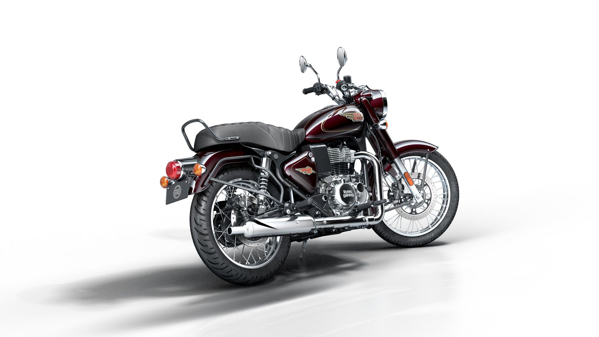 Royal Enfield Bullet 350 2023 Maroon Estudio (9)