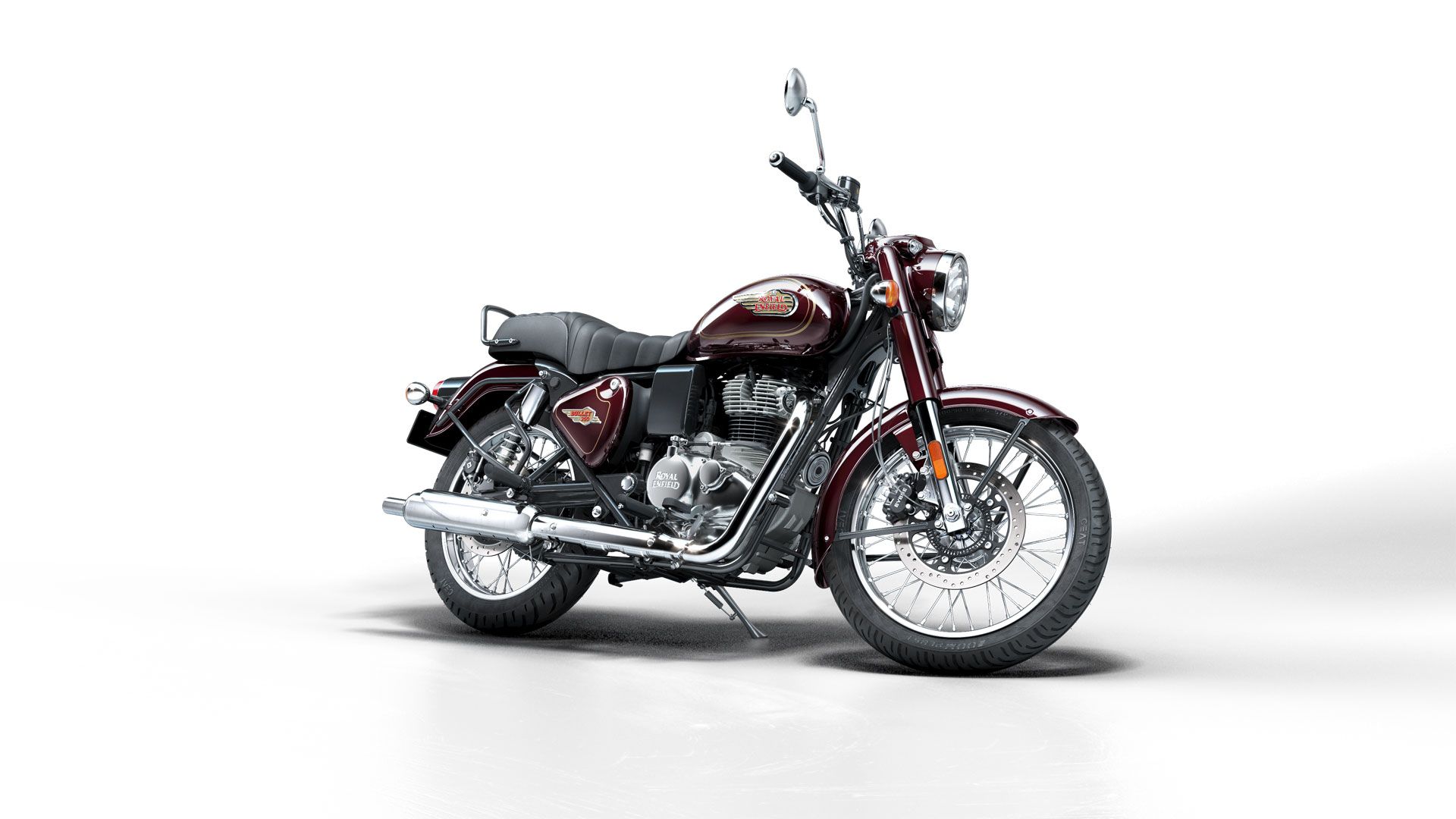 Royal Enfield Bullet 350 2023 Maroon Estudio (10)
