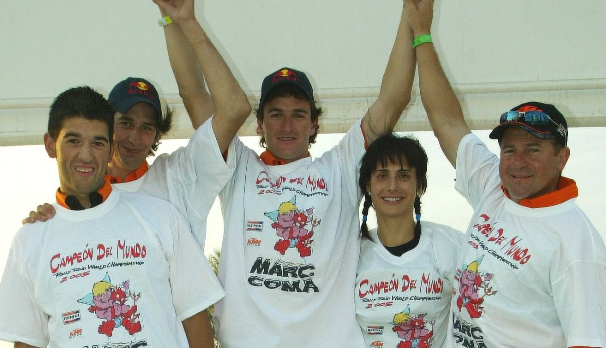 Marc Coma logró su primer título mundial de raids en 2005 Marc Coma logró su primer título mundial de raids en 2005