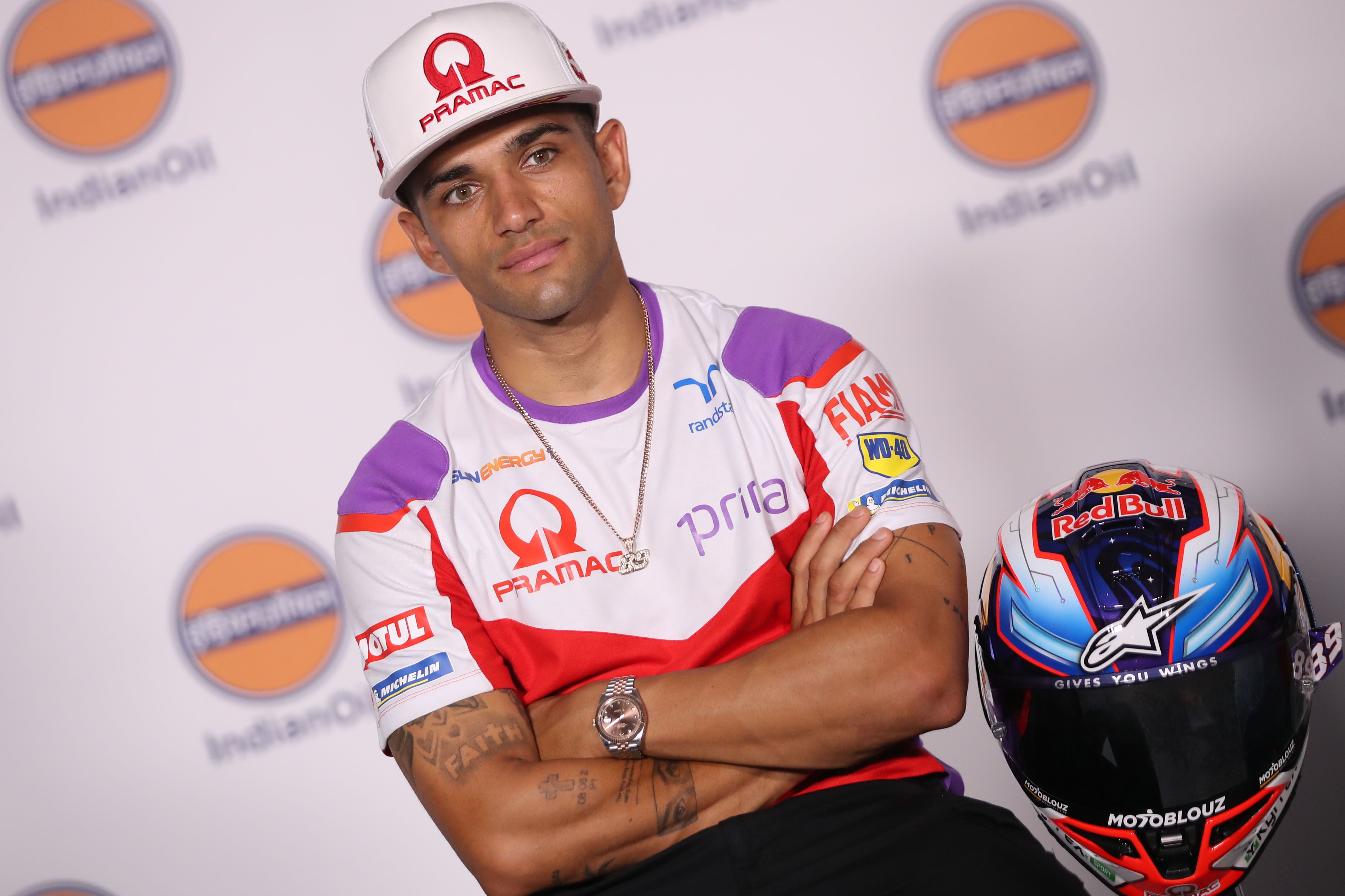 jorge Martín durante la rueda de prensa del GP de India.