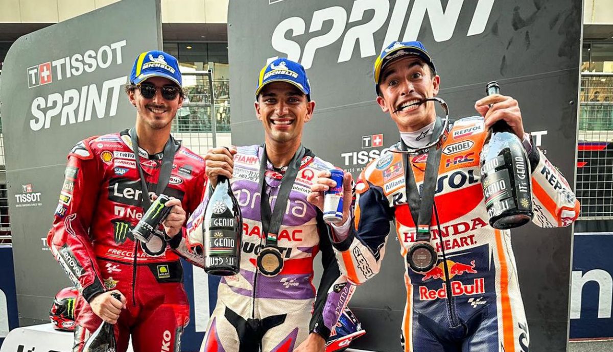 podio sprint motogp india podio sprint motogp india