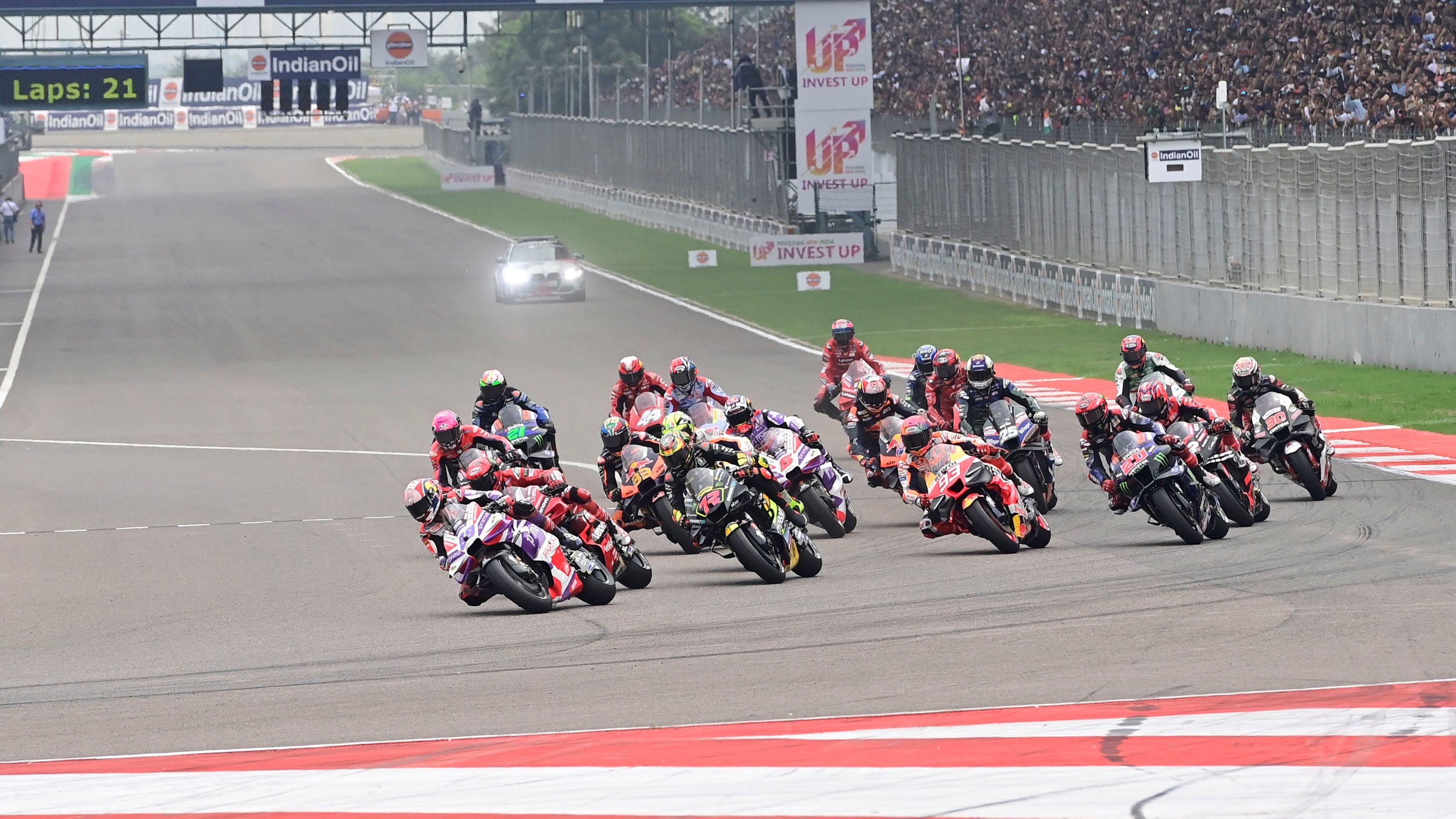 Primera salida de MotoGP en Buddh, el 74º circuito distinto que alberga el Mundial de motociclismo
