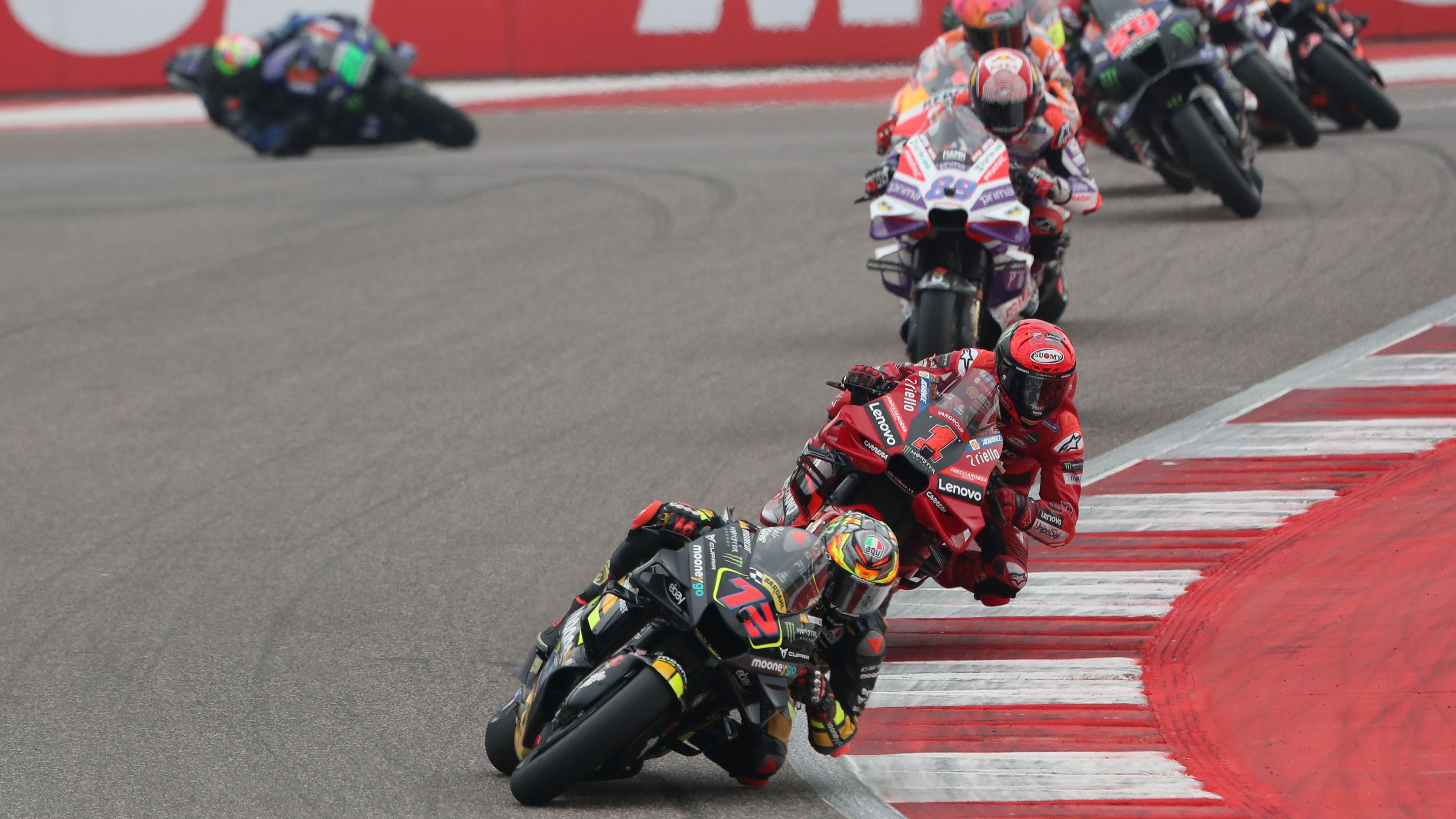 Marco Bezzecchi y Pecco Bagnaia se van de Jorge Martín y Marc Márquez, MotoGP India 2023