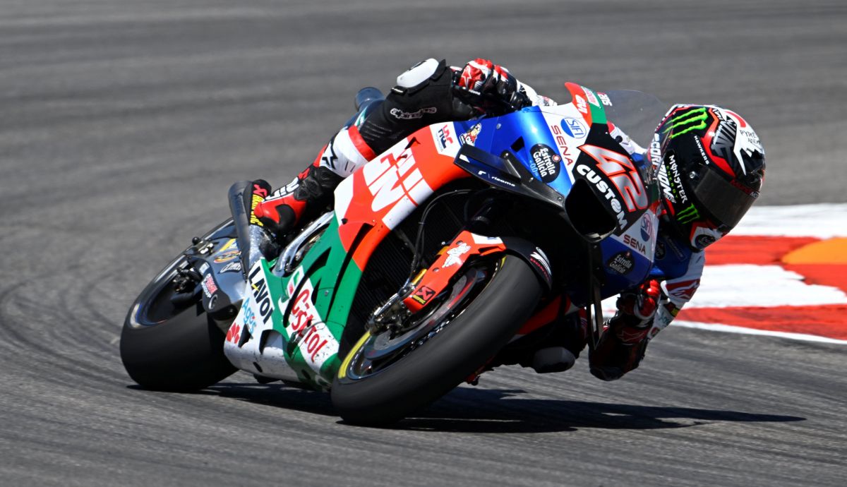 Álex Rins durante el GP de las Américas