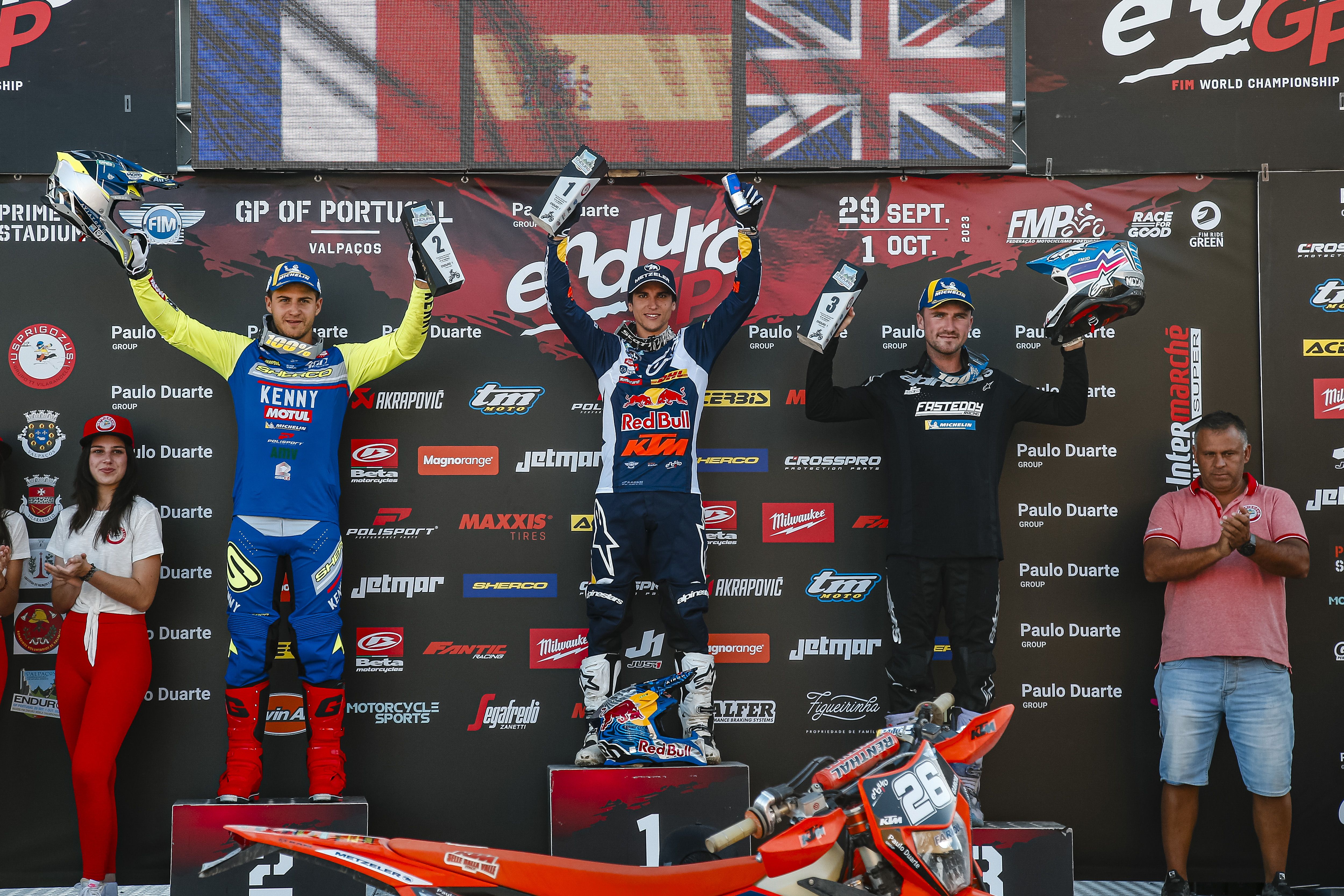 podium e1 EnduroGP Portugal 1 