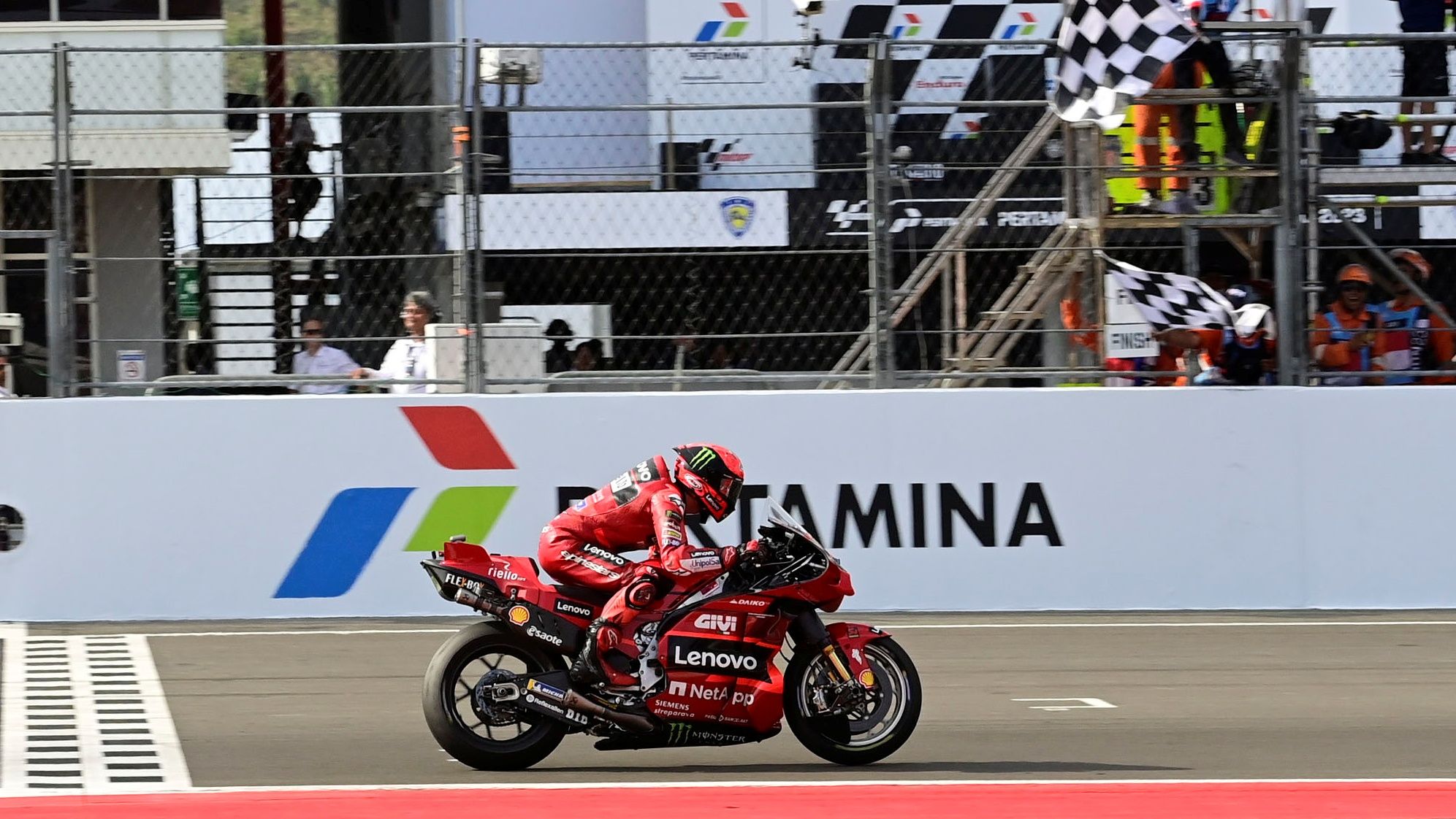 Pecco Bagnaia ha recuperado el liderato de MotoGP 2023 al ganar en Indonesia
