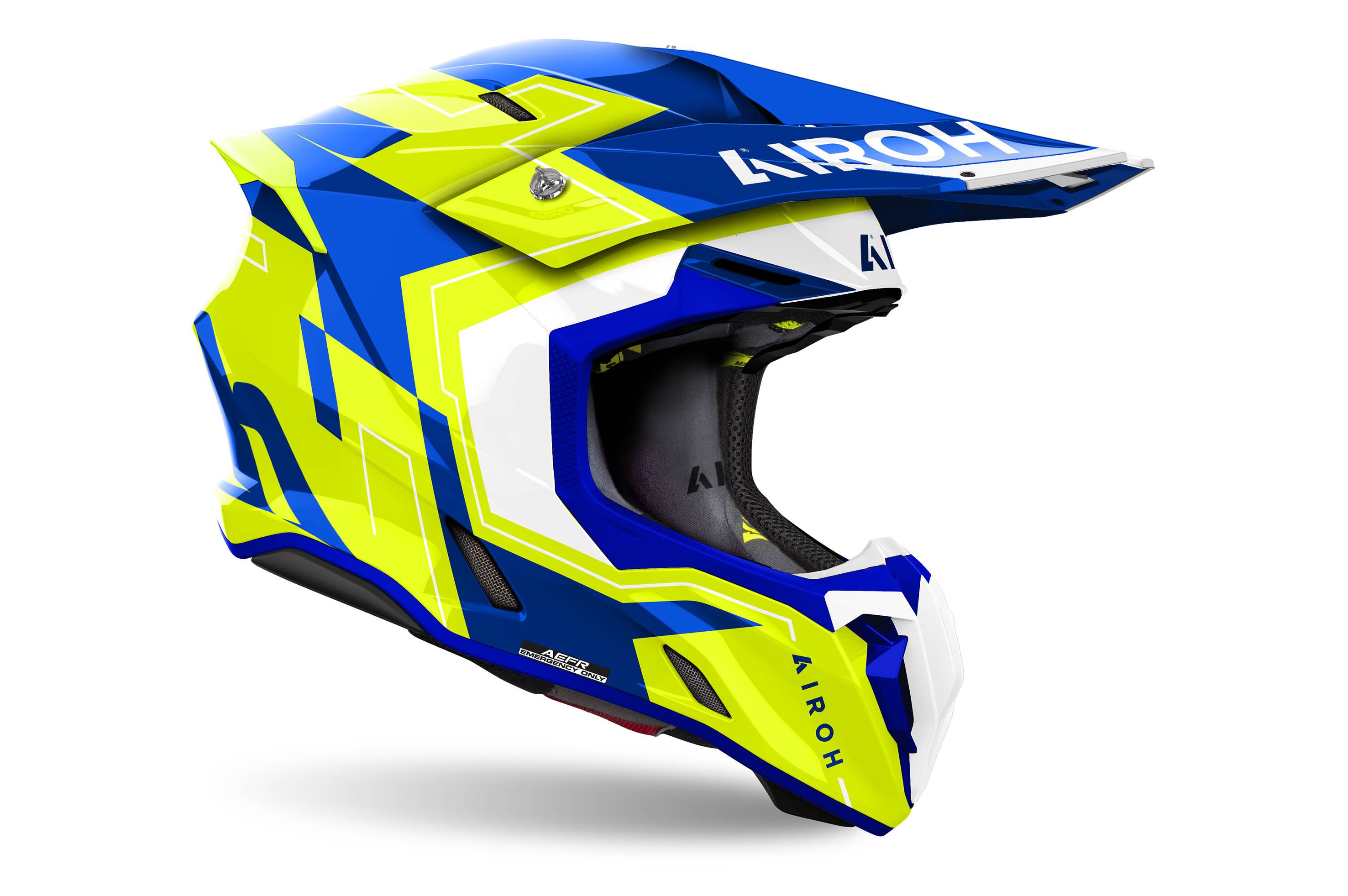 AIROH TWIST 3.0 DIZZY BLUE YELLOW GLOSS A