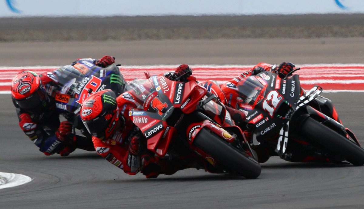 Pecco Bagnaia, Maverick Viñales y Fabio Quartararo Pecco Bagnaia, Maverick Viñales y Fabio Quartararo