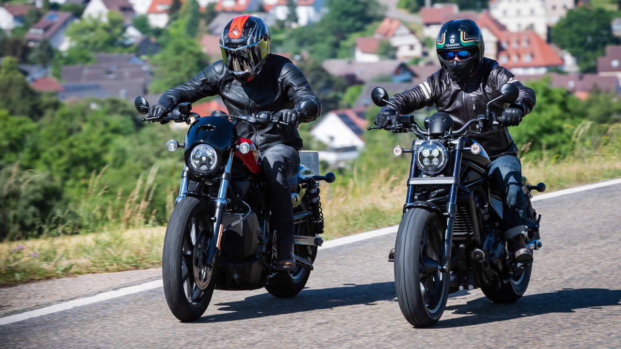 Comparativa custom Harley Davidson Nightster Honda CMX 1100 Rebel